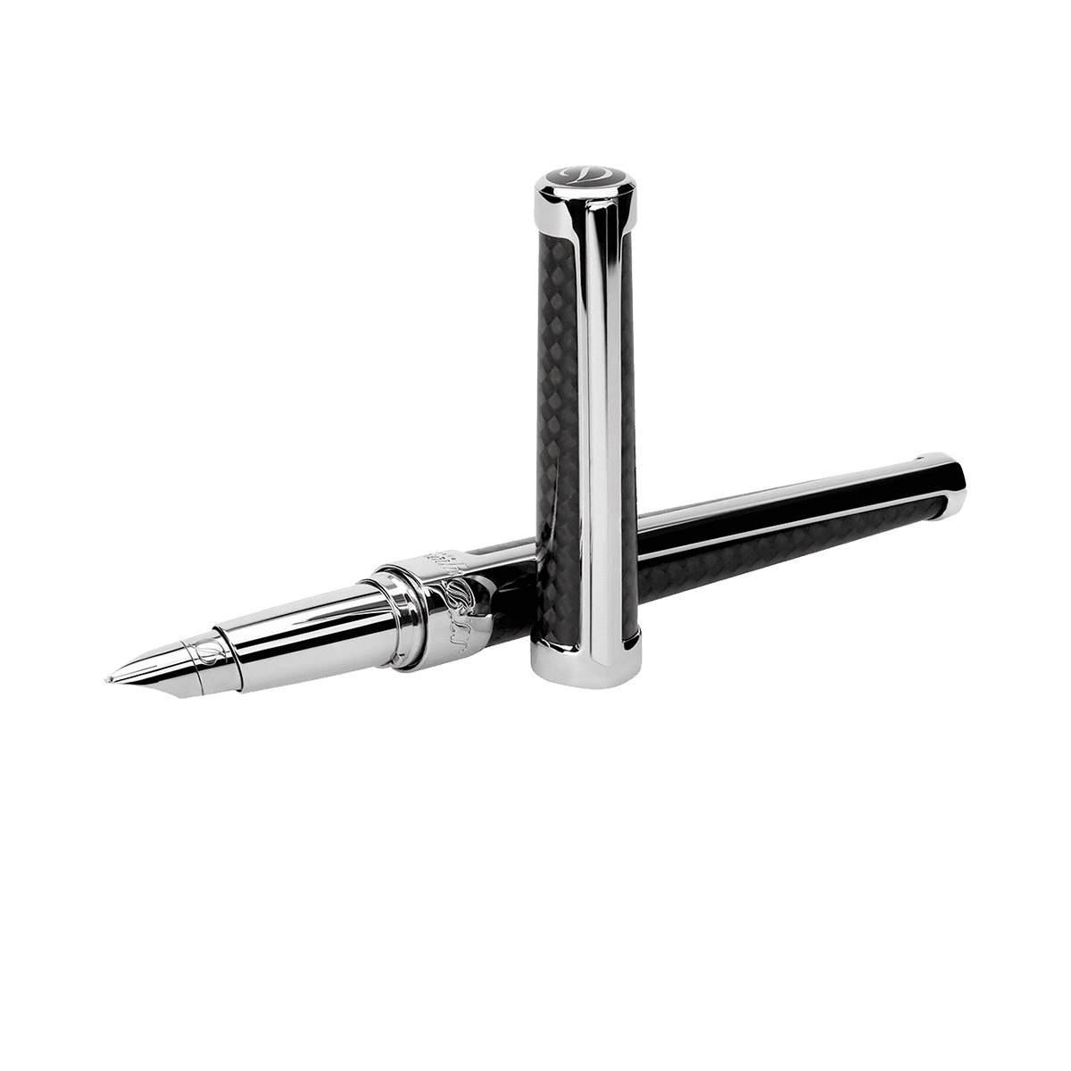 Ручка перьевая Defi 400700 Цвет Чёрный Углеродное волокно, отделка палладием | S.T. Dupont