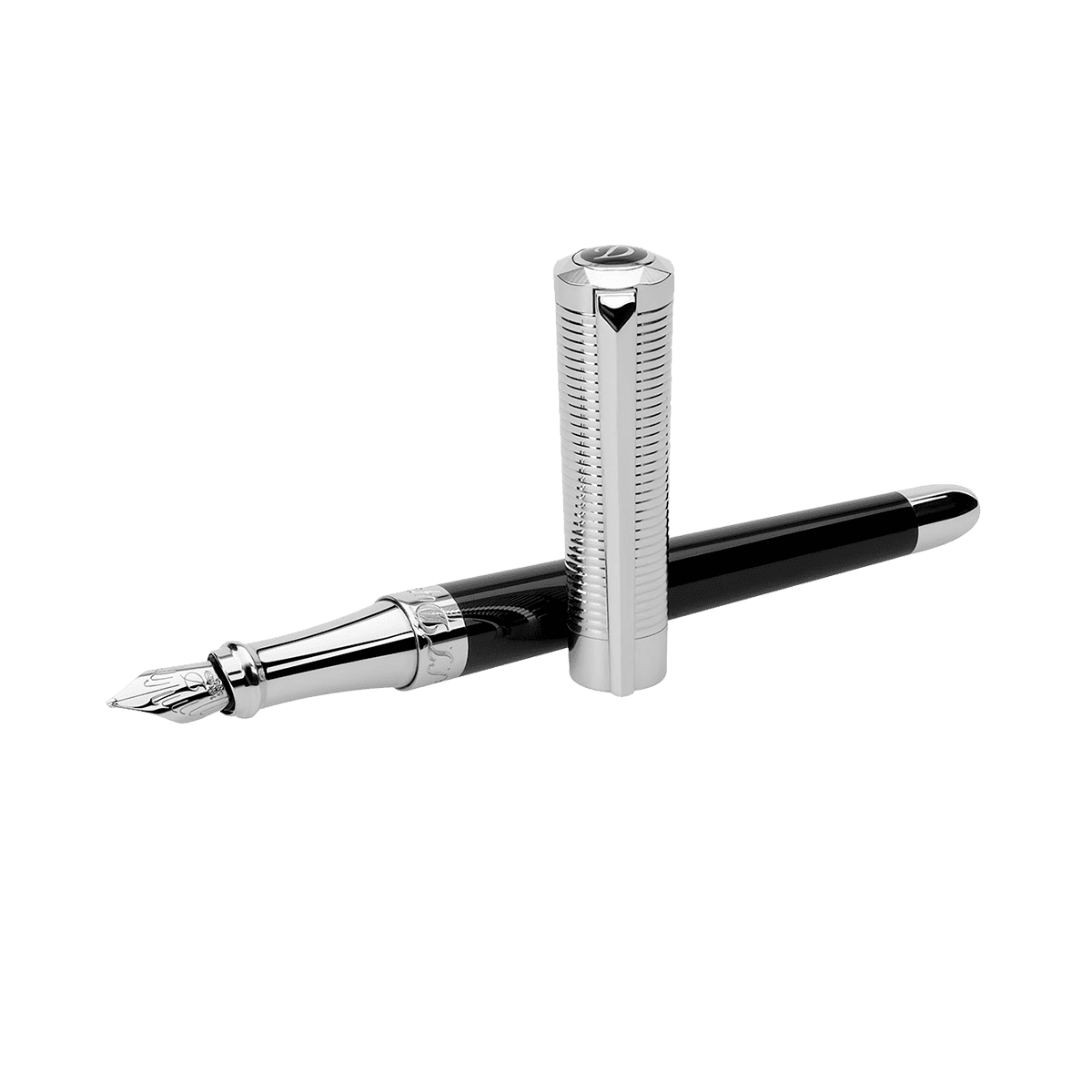 Перьевая ручка Liberte 460674 Цвет Чёрный Отделка натуральным лаком и палладием | S.T. Dupont
