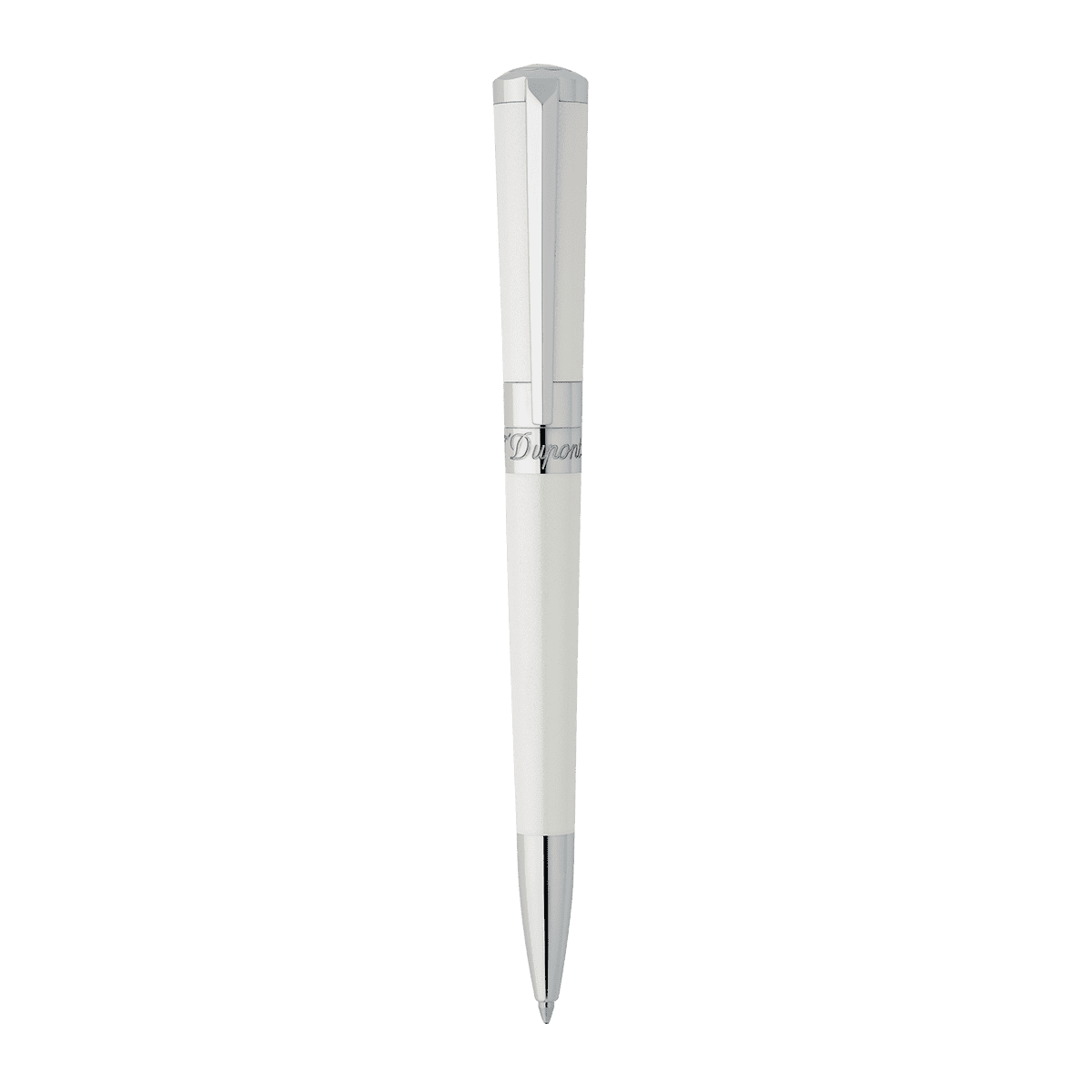 Шариковая ручка Liberte 465600 Цвет Белый Отделка натуральным лаком и палладием | S.T. Dupont