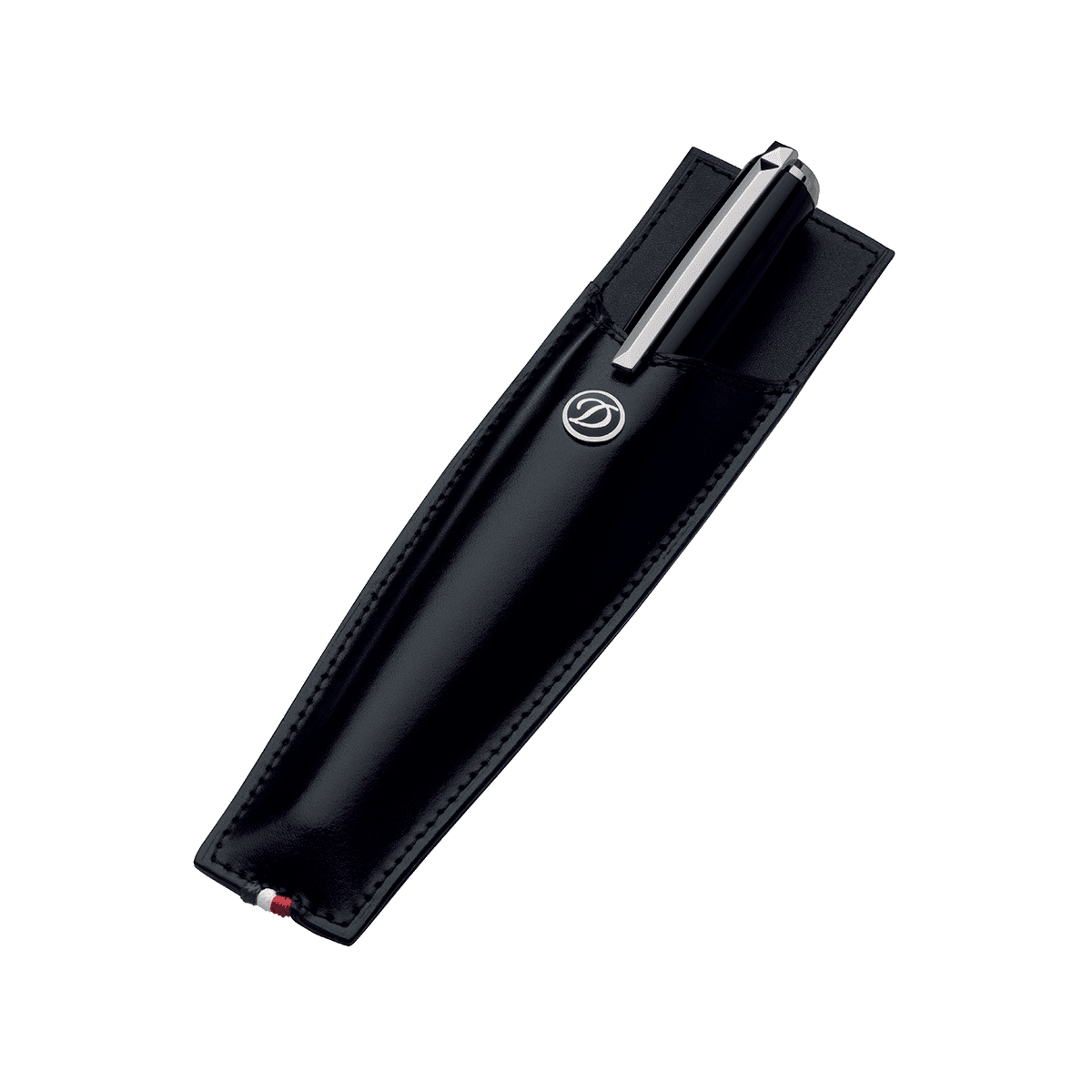 Чехол для ручки Line D 180016 Цвет Чёрный Гладкая телячья кожа | S.T. Dupont