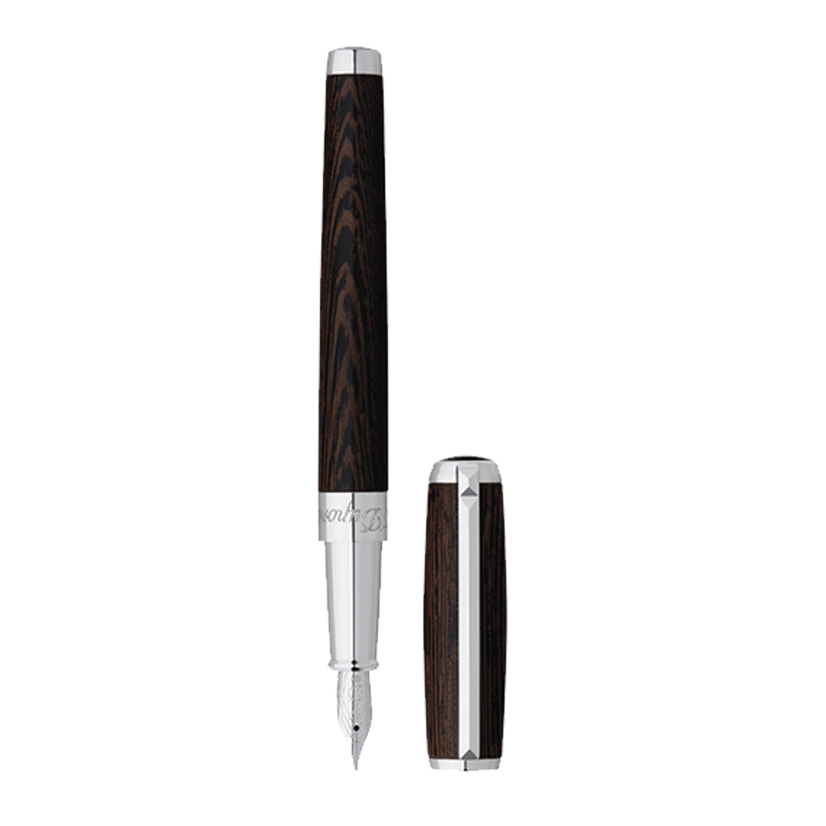 Перьевая ручка Line D 410681 Цвет Коричневый Отделка венге и палладием | S.T. Dupont