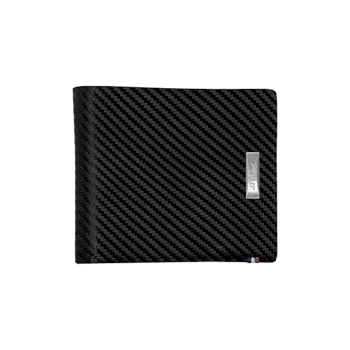 Портмоне Defi 170005 Цвет Чёрный Кожа Carbone, шесть карманов для кредитных карт | S.T. Dupont