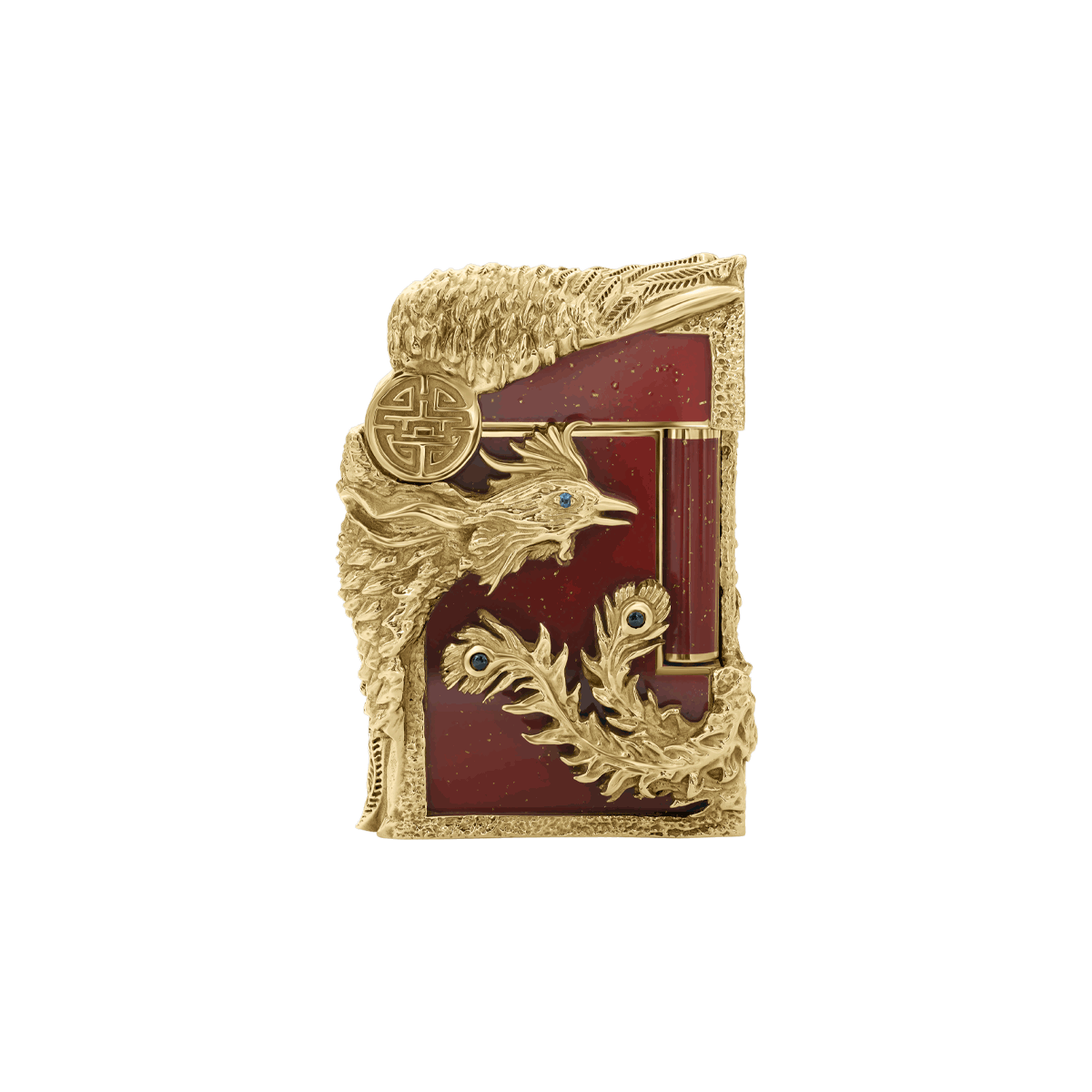 Набор Prestige Phoenix 16058 Цвет Красный Бронза, отделка лаком и позолотой, сапфиры | S.T. Dupont