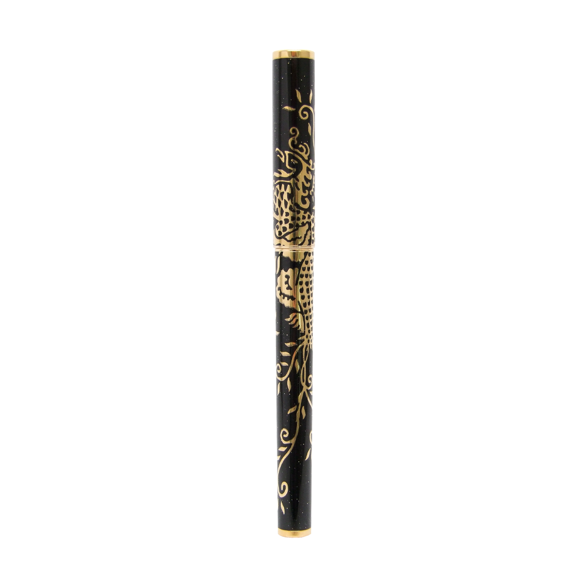 Перьевая ручка Phoenix Phoenix 141857 Цвет Чёрный Ручка перьевая, позолота, черный лак с золотой пудрой | S.T. Dupont