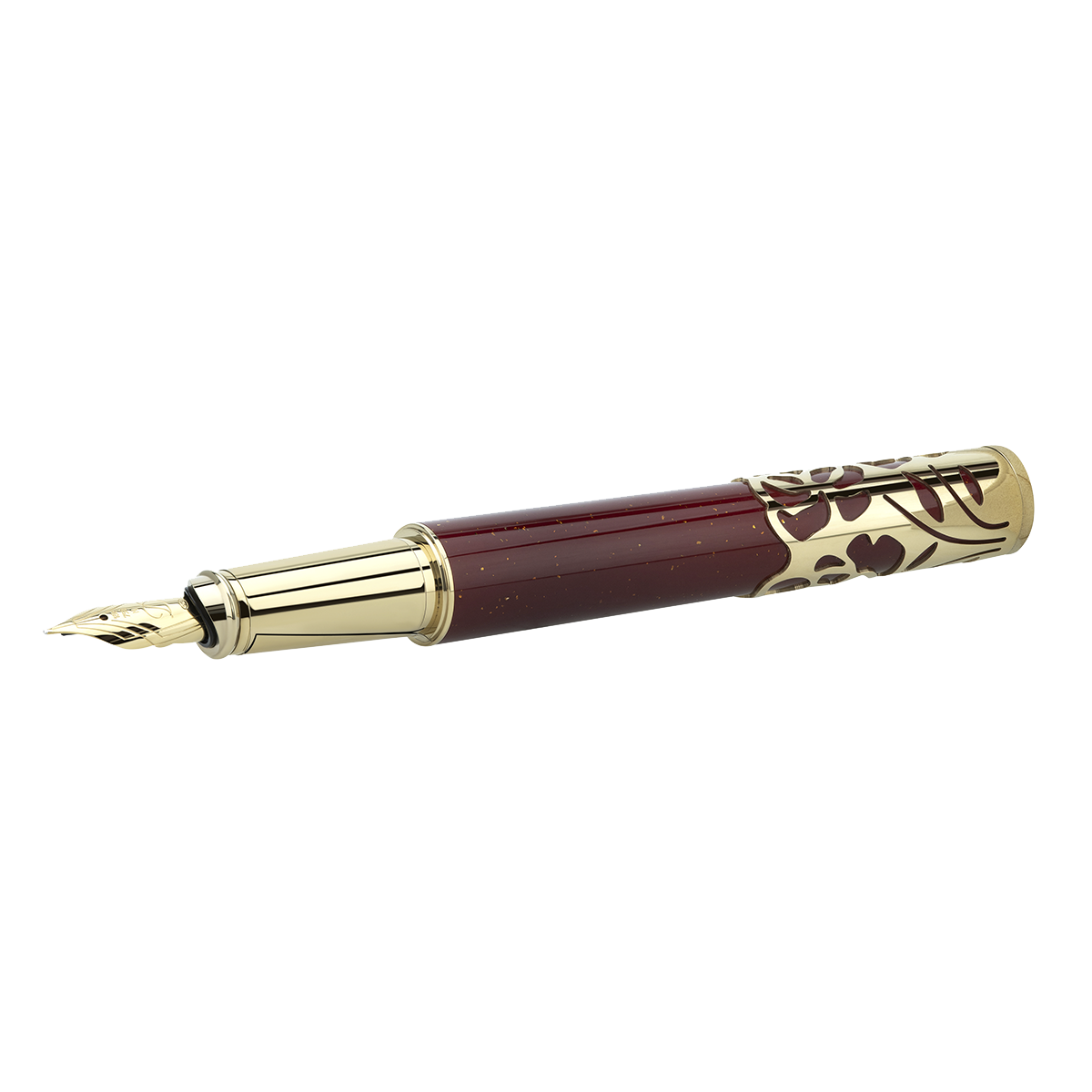 Перьевая ручка Phoenix 241053 Цвет Многоцветный Отделка позолоченной бронзой и натуральным лаком | S.T. Dupont