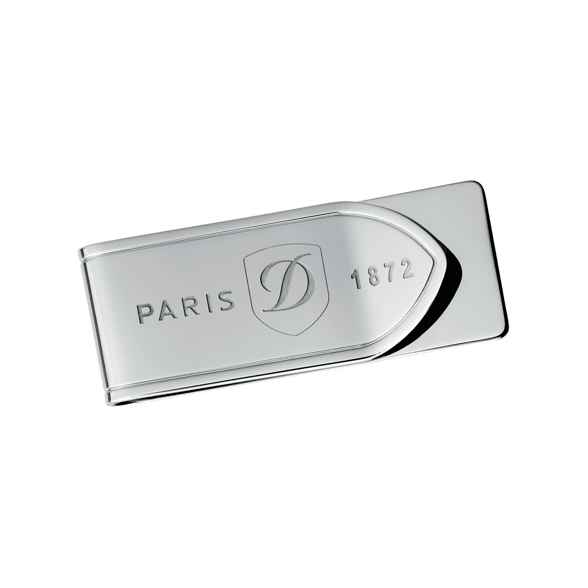 Зажим для банкнот Classic 3081 Цвет Серебристый Отделка нержавеющей сталью | S.T. Dupont