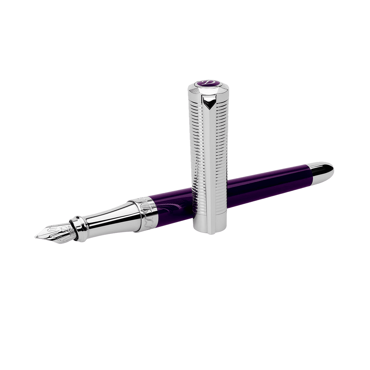 Перьевая ручка Liberte 460012 Цвет Фиолетовый Отделка натуральным лаком и палладием | S.T. Dupont