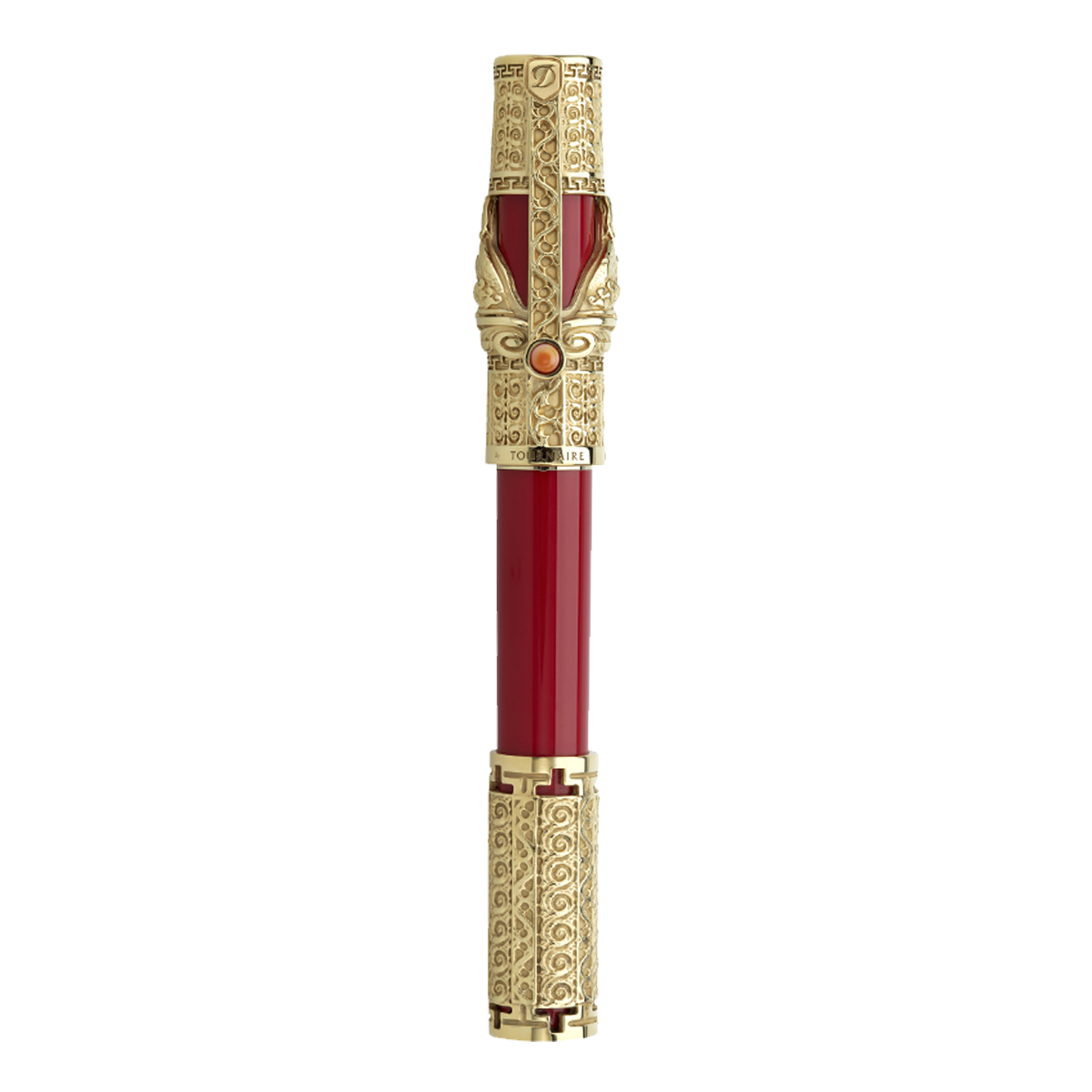 Ручка-роллер Lion King 242194 Цвет Многоцветный Отделка бронзой с ручным патинированием и натуральным лаком | S.T. Dupont