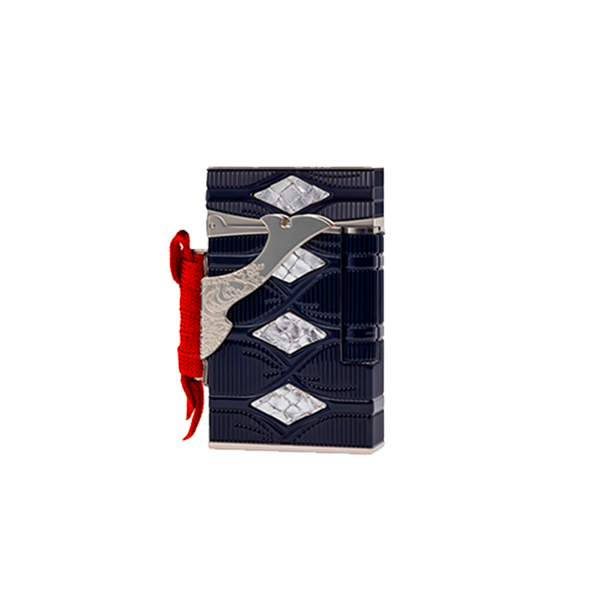Зажигалка Samourai 1600114 Цвет Чёрный Палладиевое покрытие, натуральный лак, серебряная кожа, оплетка | S.T. Dupont