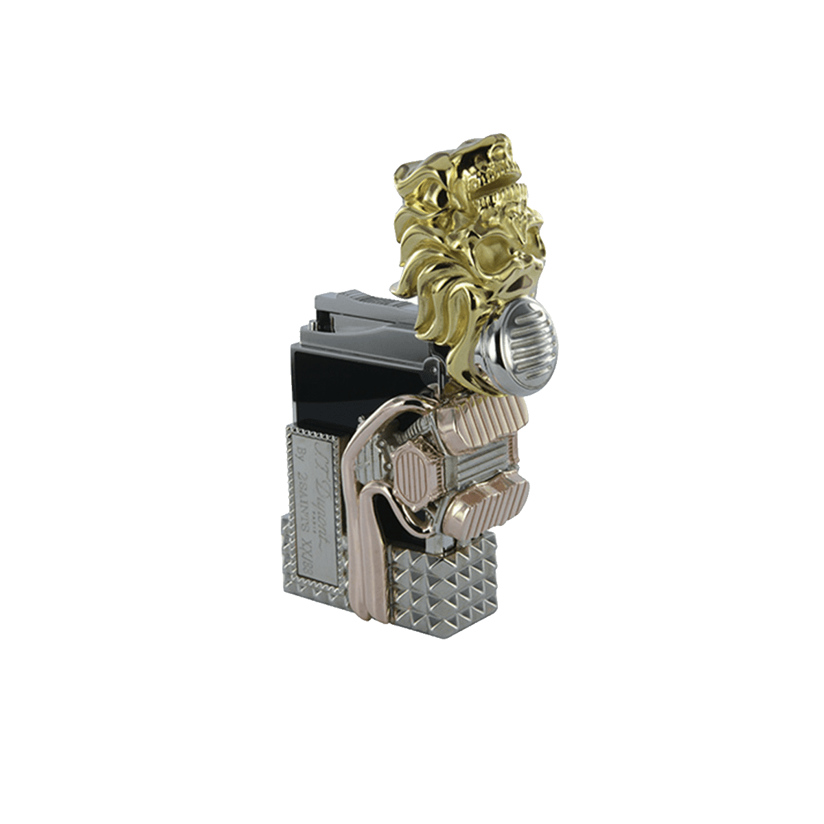Зажигалка Speed Machine Haute Creation 16361 Цвет Многоцветный Бронза, никель, позолота, натуральный лак, бриллиант | S.T. Dupont