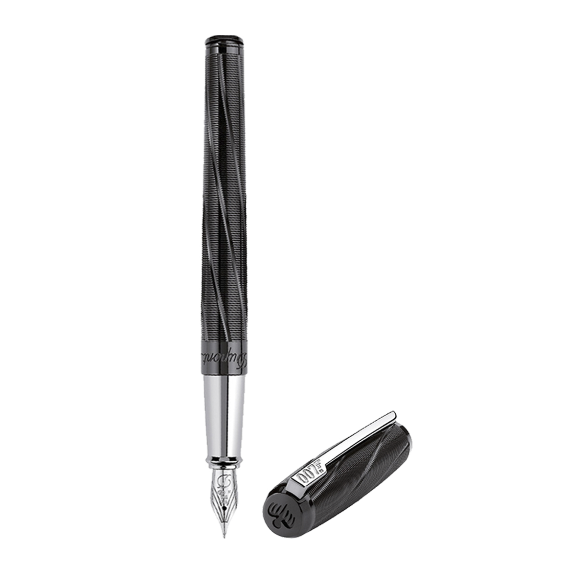 Перьевая ручка Premium James Bond 141034 Цвет Чёрный Отделка чёрным PVD покрытием | S.T. Dupont