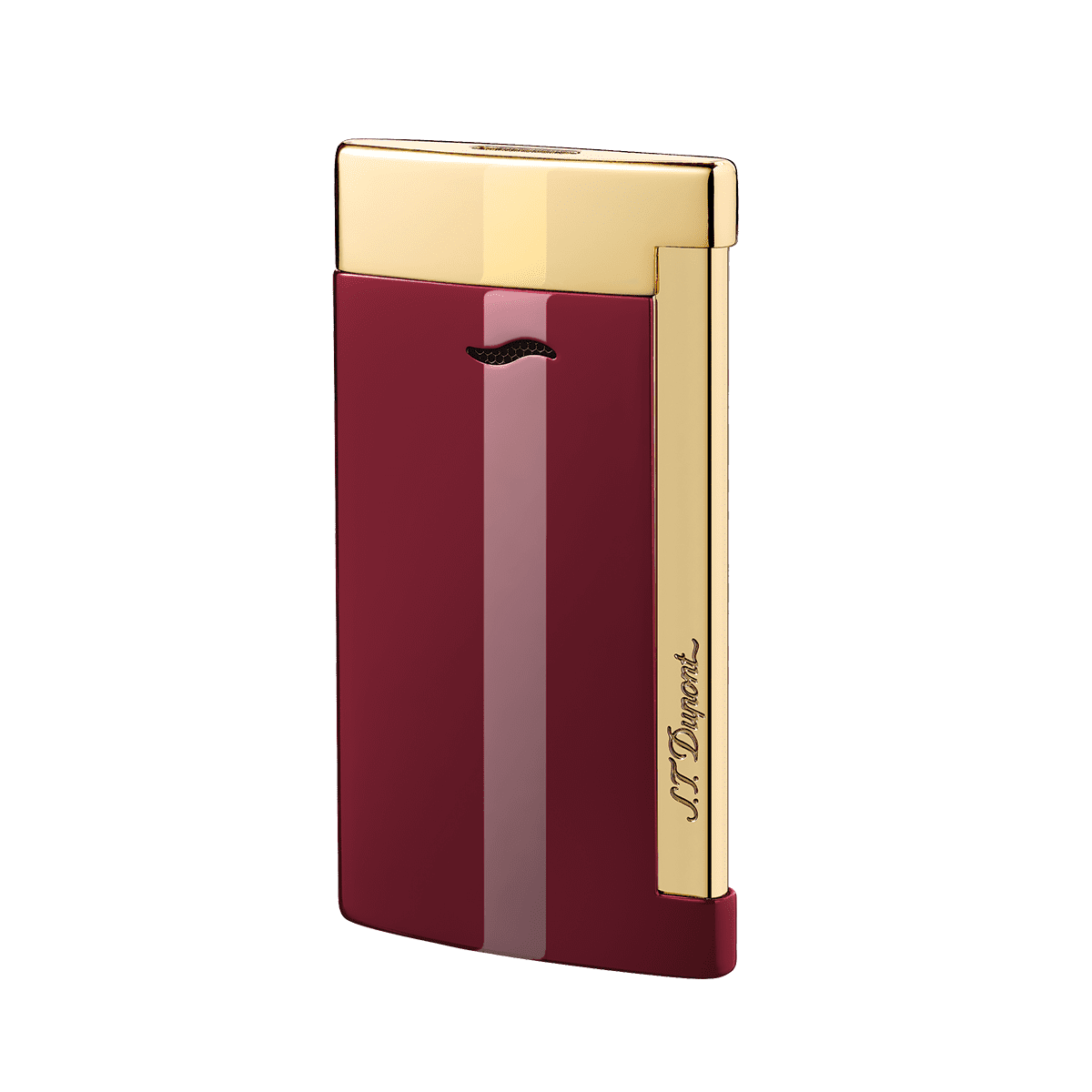 Зажигалка Slim 7 27707 Цвет Красный Отделка натуральным лаком и позолотой | S.T. Dupont