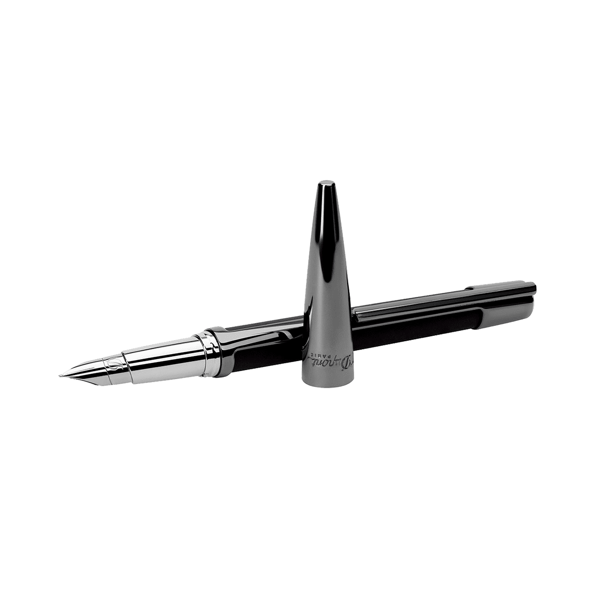 Ручка перьевая Defi 400707 Цвет Серый Отделка покрытием Gun metal | S.T. Dupont