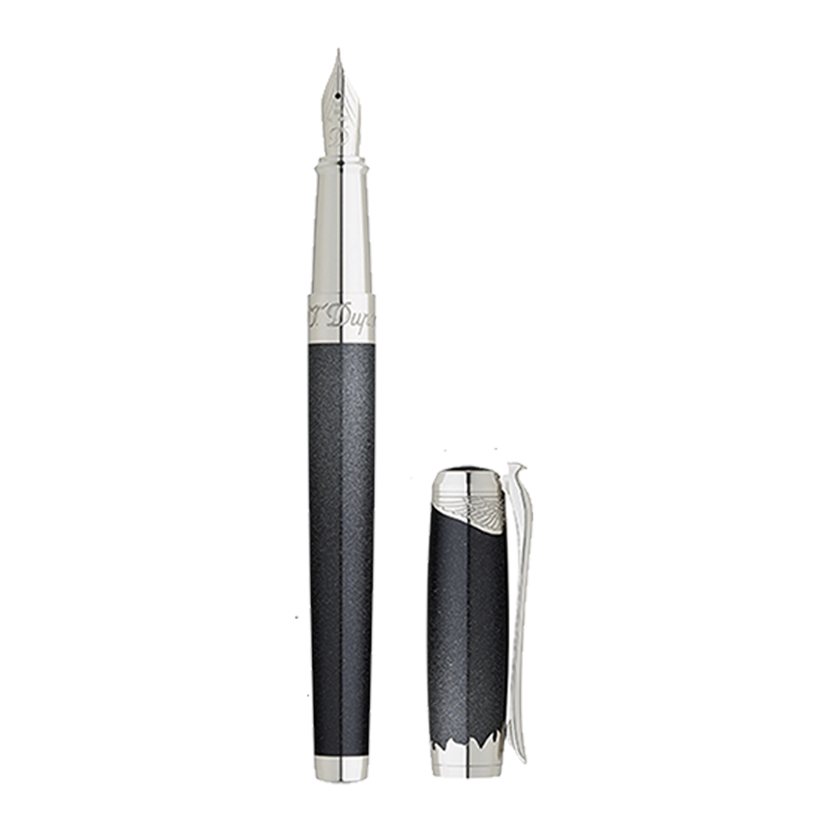 Перьевая ручка Premium Phoenix Renaissance 141035 Цвет Чёрный Отделка натуральным лаком с метеоритной пылью и палладием | S.T. Dupont