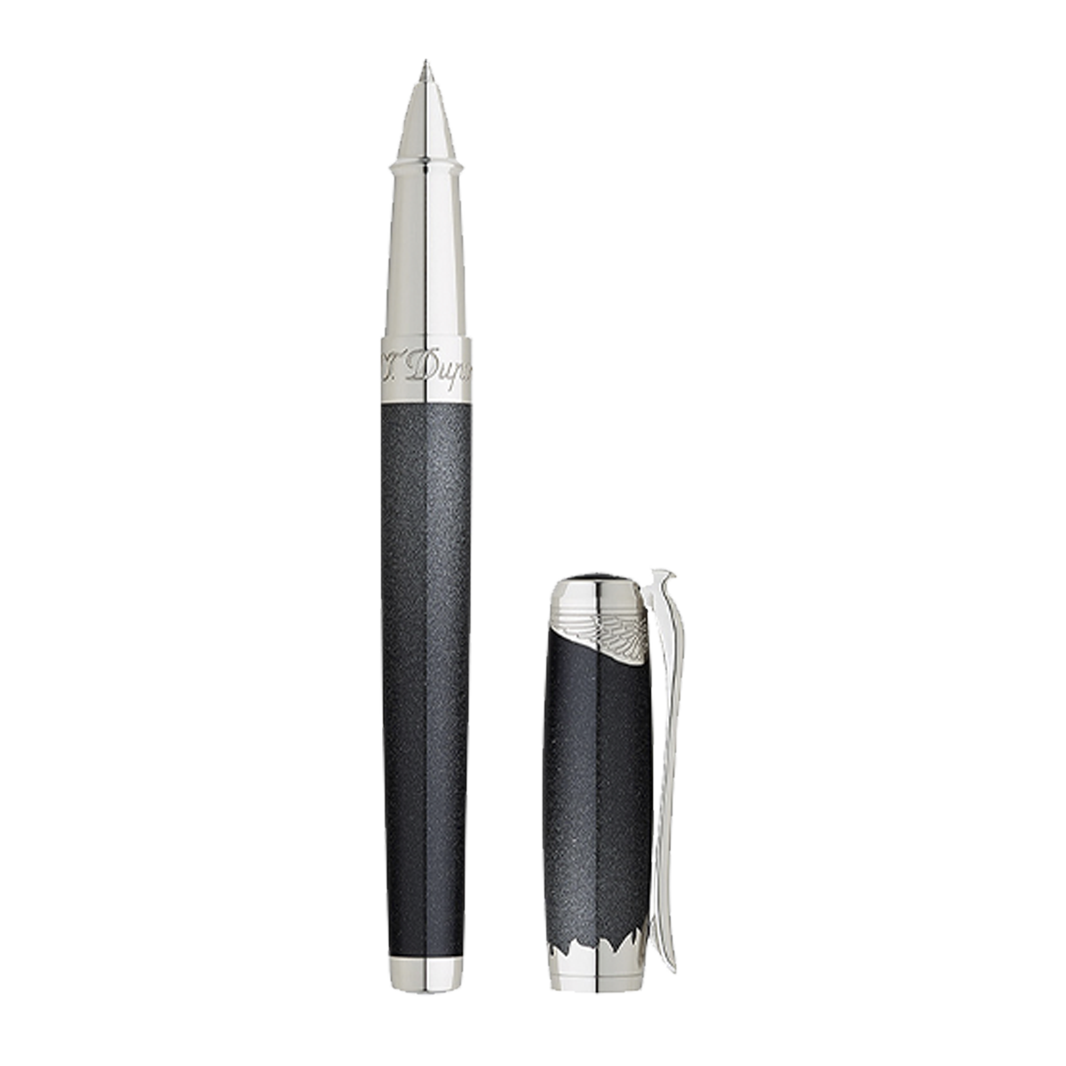 Ручка-роллер Premium Phoenix renaissance 142035 Цвет Чёрный Отделка натуральным лаком с метеоритной пылью и палладием | S.T. Dupont
