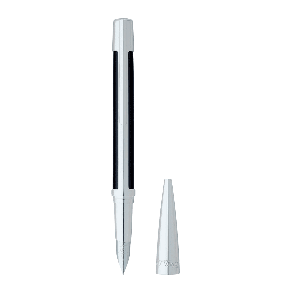 Перьевая Ручка Defi 400675 Цвет Многоцветный Чёрный композит, отделка палладием | S.T. Dupont