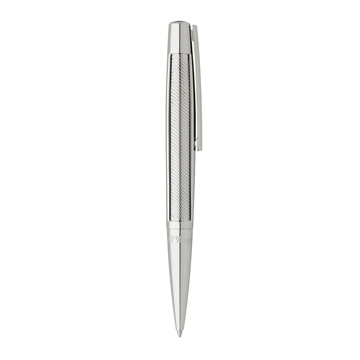 Шариковая ручка Defi 405722 Цвет Серебристый Отделка палладием | S.T. Dupont