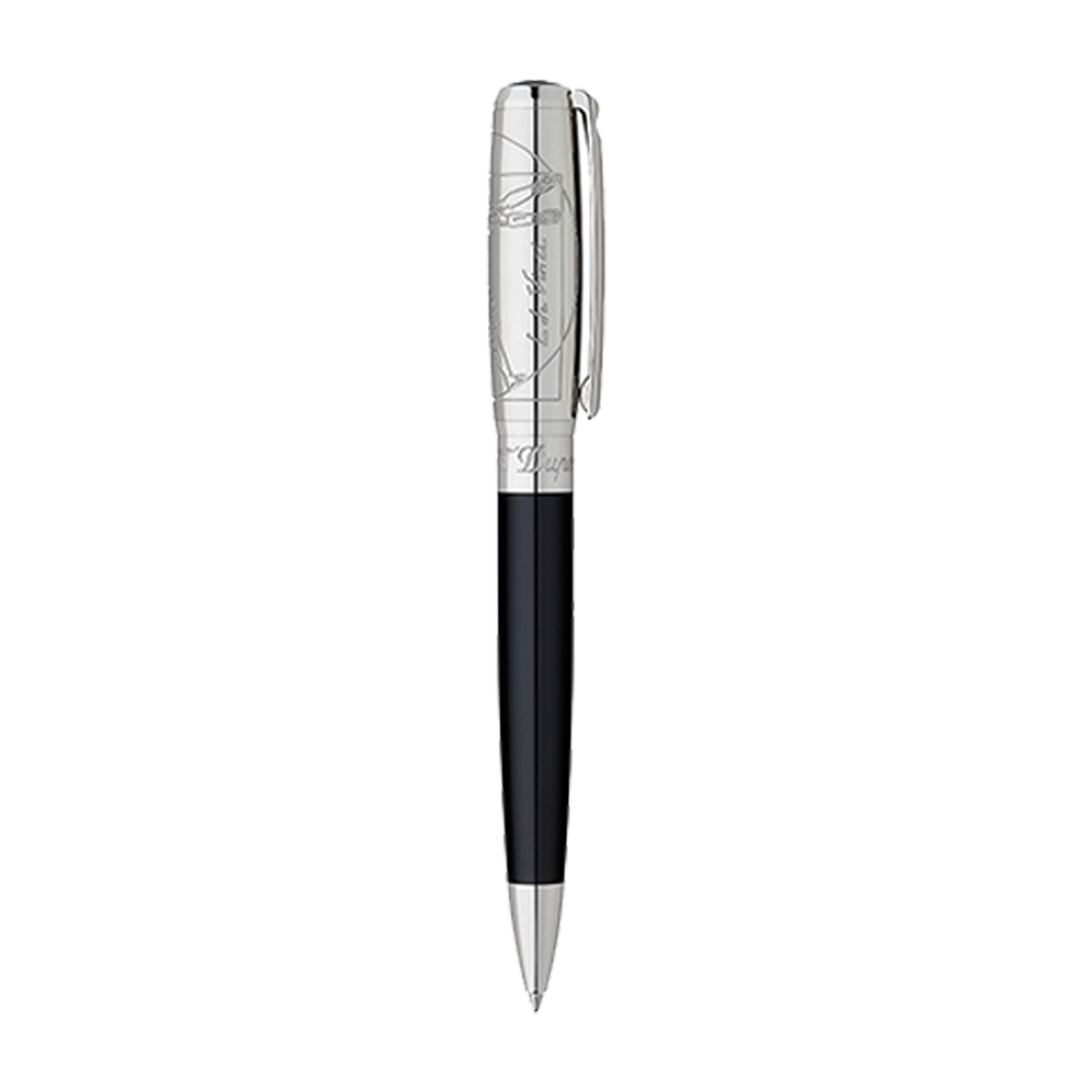 Шариковая ручка Premium Vitruvian Man 415036 Цвет Многоцветный Отделка натуральным лаком и палладием | S.T. Dupont
