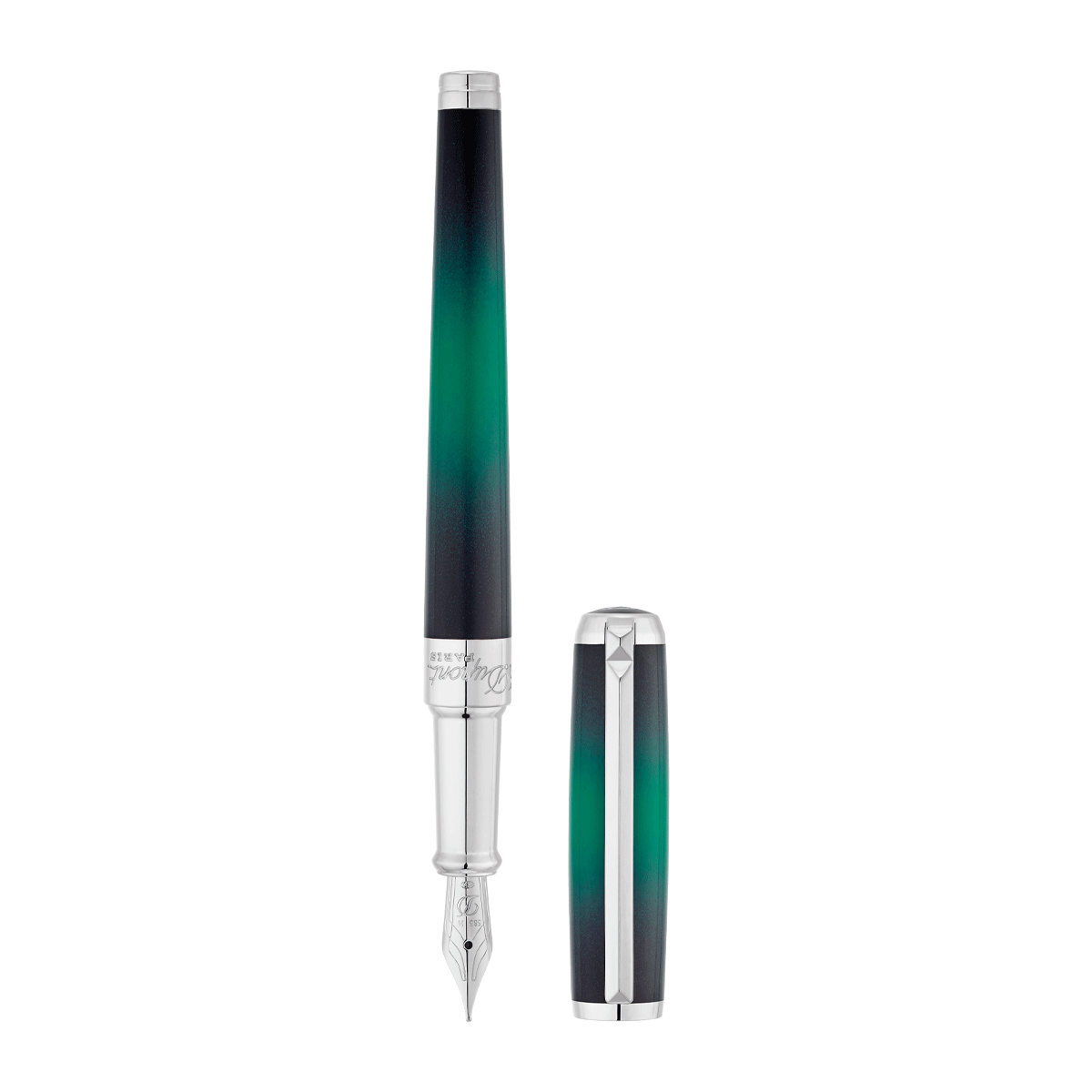 Ручка перьевая Atelier 1953 Line D 410716 Цвет Зелёный Отделка палладием и китайским лаком | S.T. Dupont