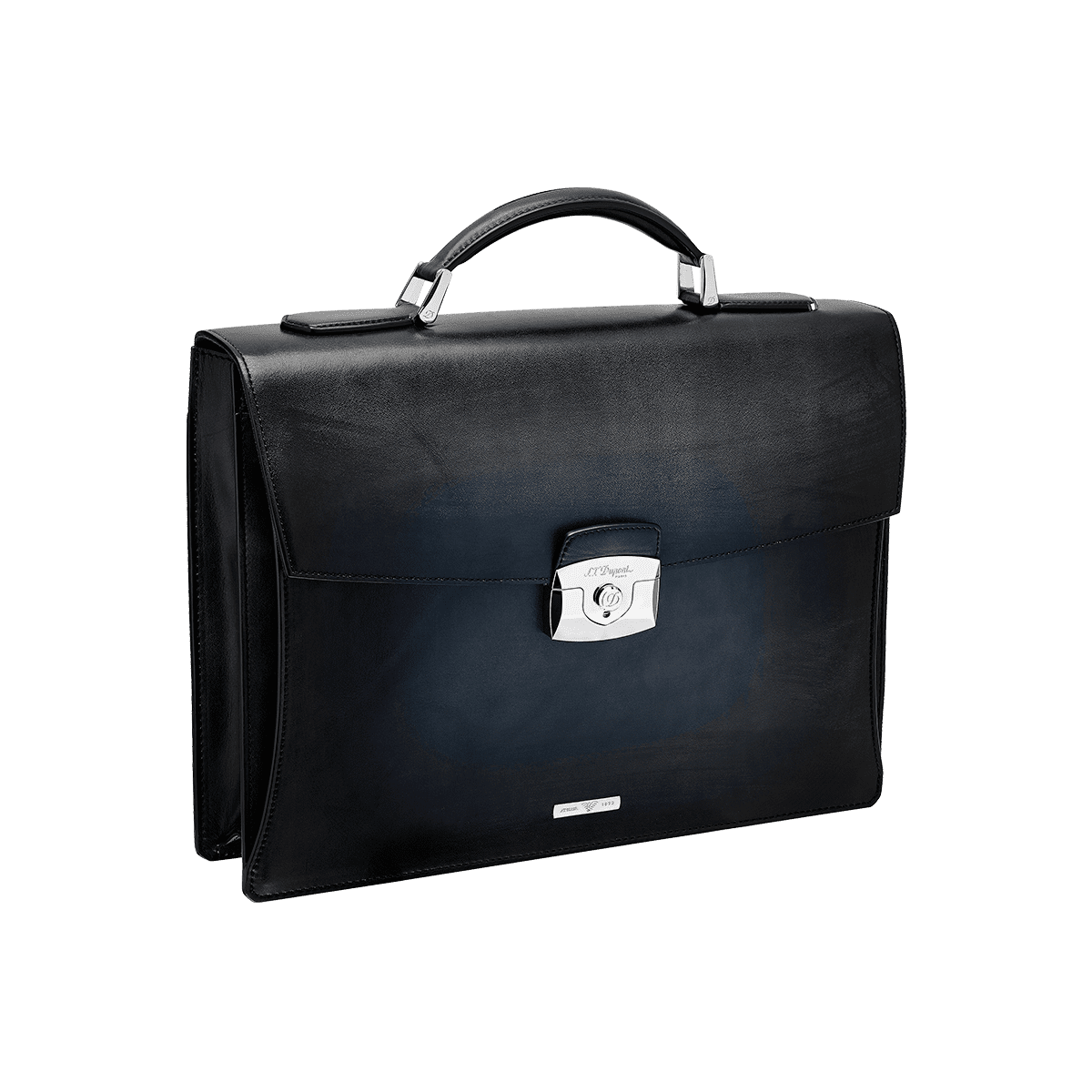 Портфель Atelier 191240 Цвет Чёрный Портфель, патинированная кожа Atelie | S.T. Dupont