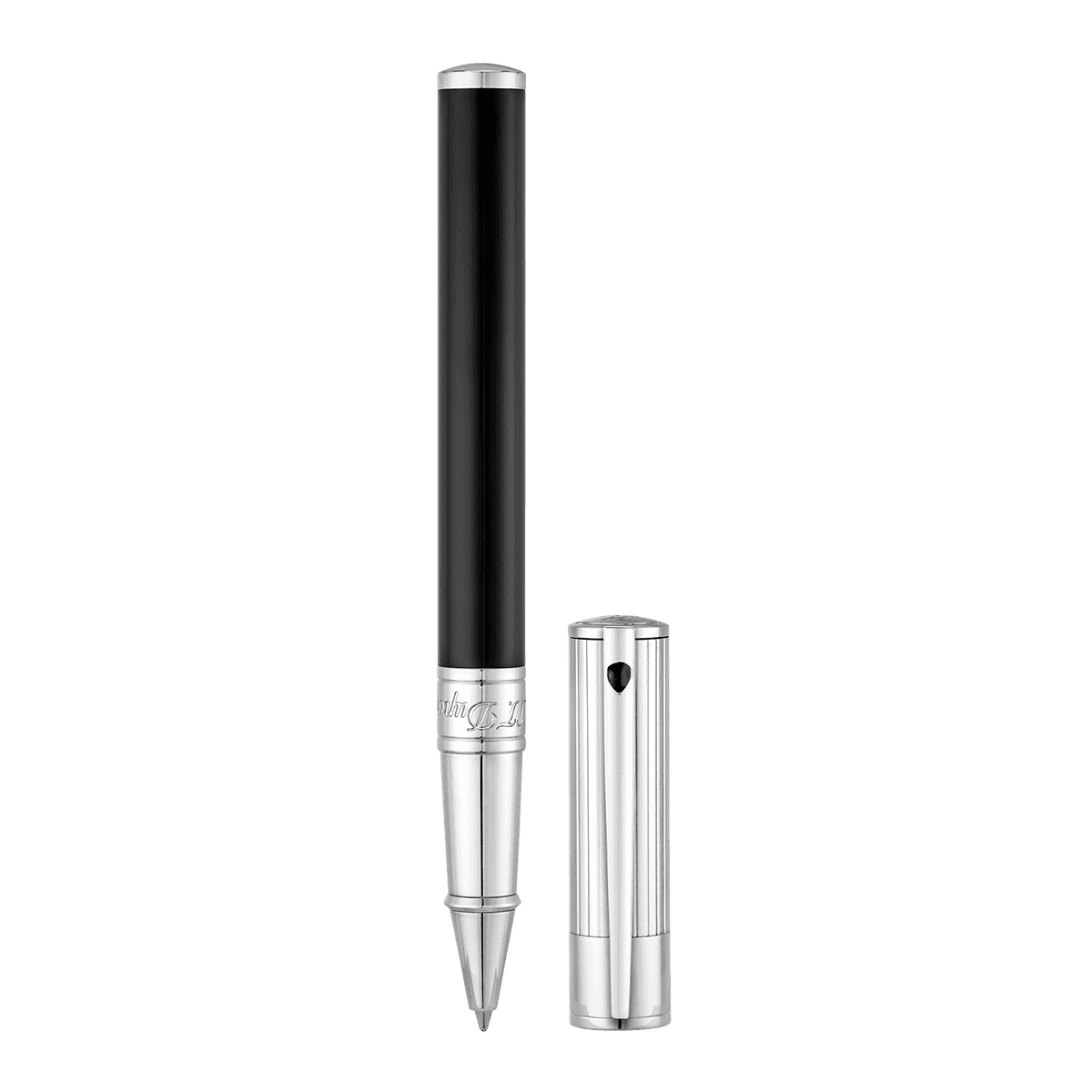 Ручка-роллер D-Initial 262201 Цвет Чёрный Отделка лаком и хромом | S.T. Dupont