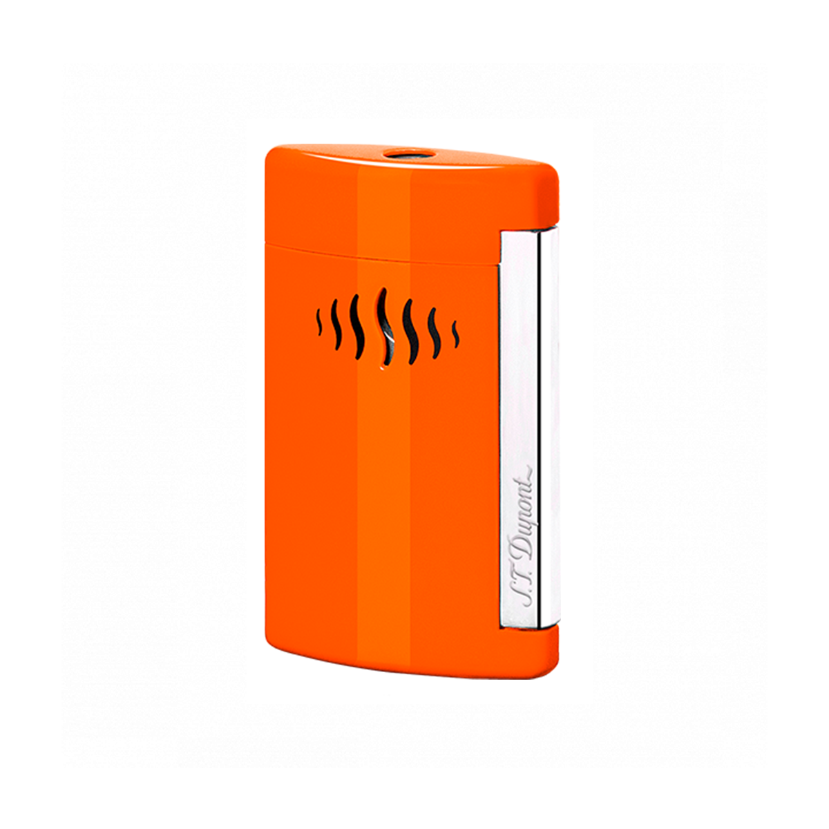 Зажигалка Minijet New Minijet 10509 Цвет Оранжевый Отделка натуральным лаком и хромом | S.T. Dupont