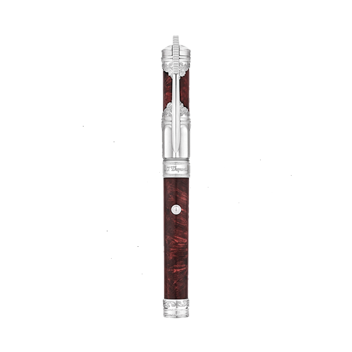 Перьевая ручка Prestige с подставкой Wild West 141065C2 Цвет Коричневый Вересковое дерево, отделка палладием, кожа | S.T. Dupont