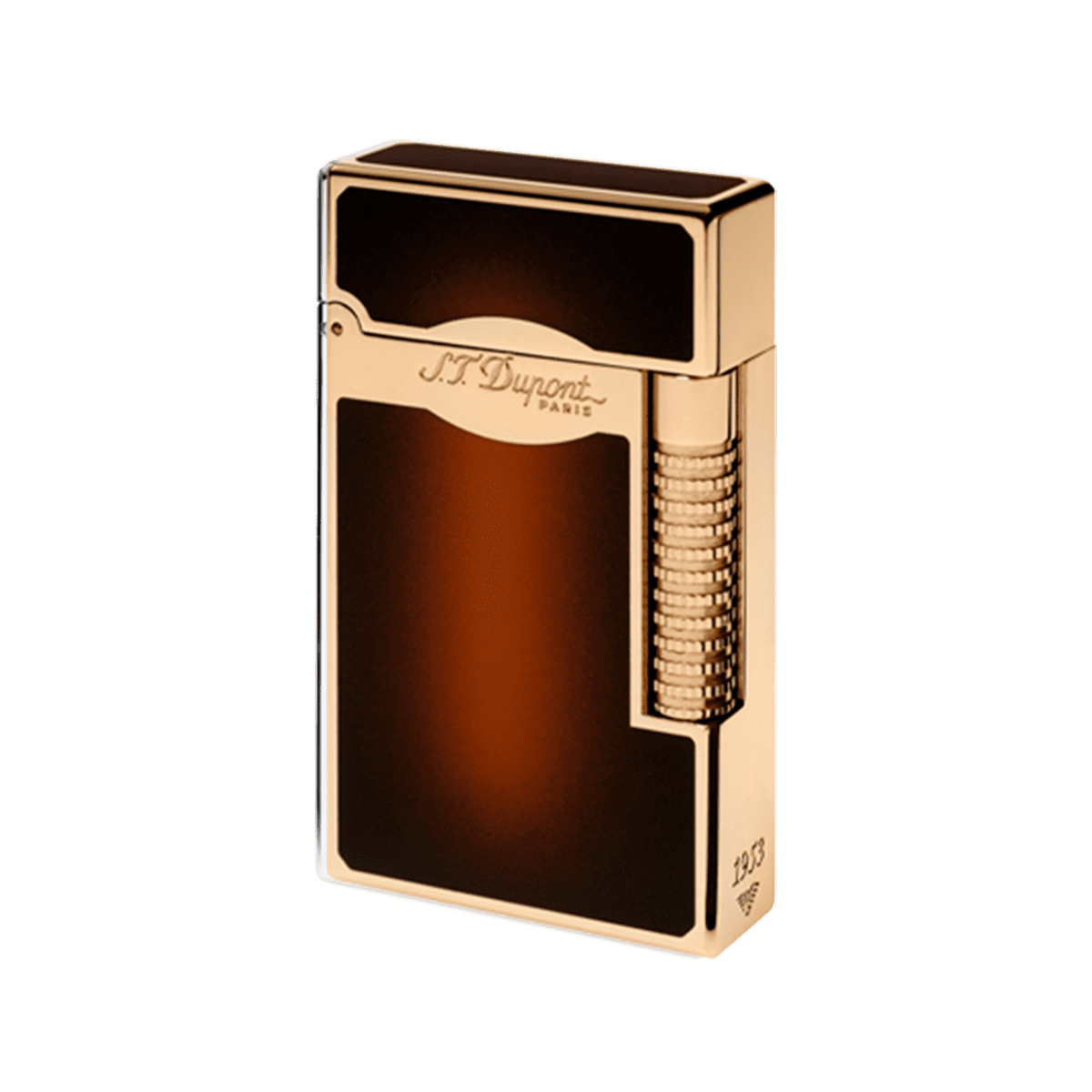 Зажигалка Atelier Le Grand S.T. Dupont 23012 Цвет Коричневый Отделка натуральным лаком и позолотой | S.T. Dupont