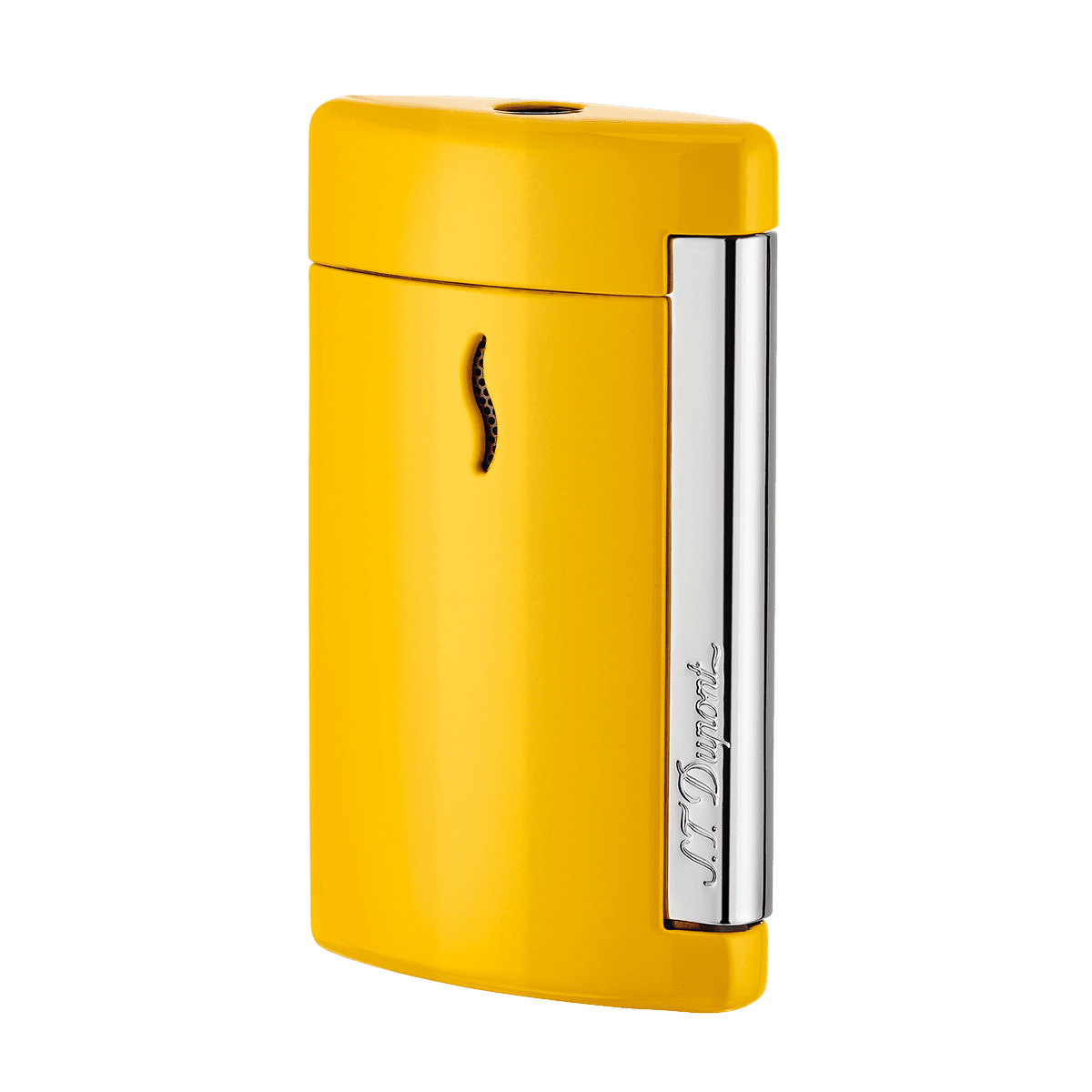 Зажигалка Minijet New Minijet 10515 Цвет Жёлтый Отделка натуральным лаком и хромом | S.T. Dupont