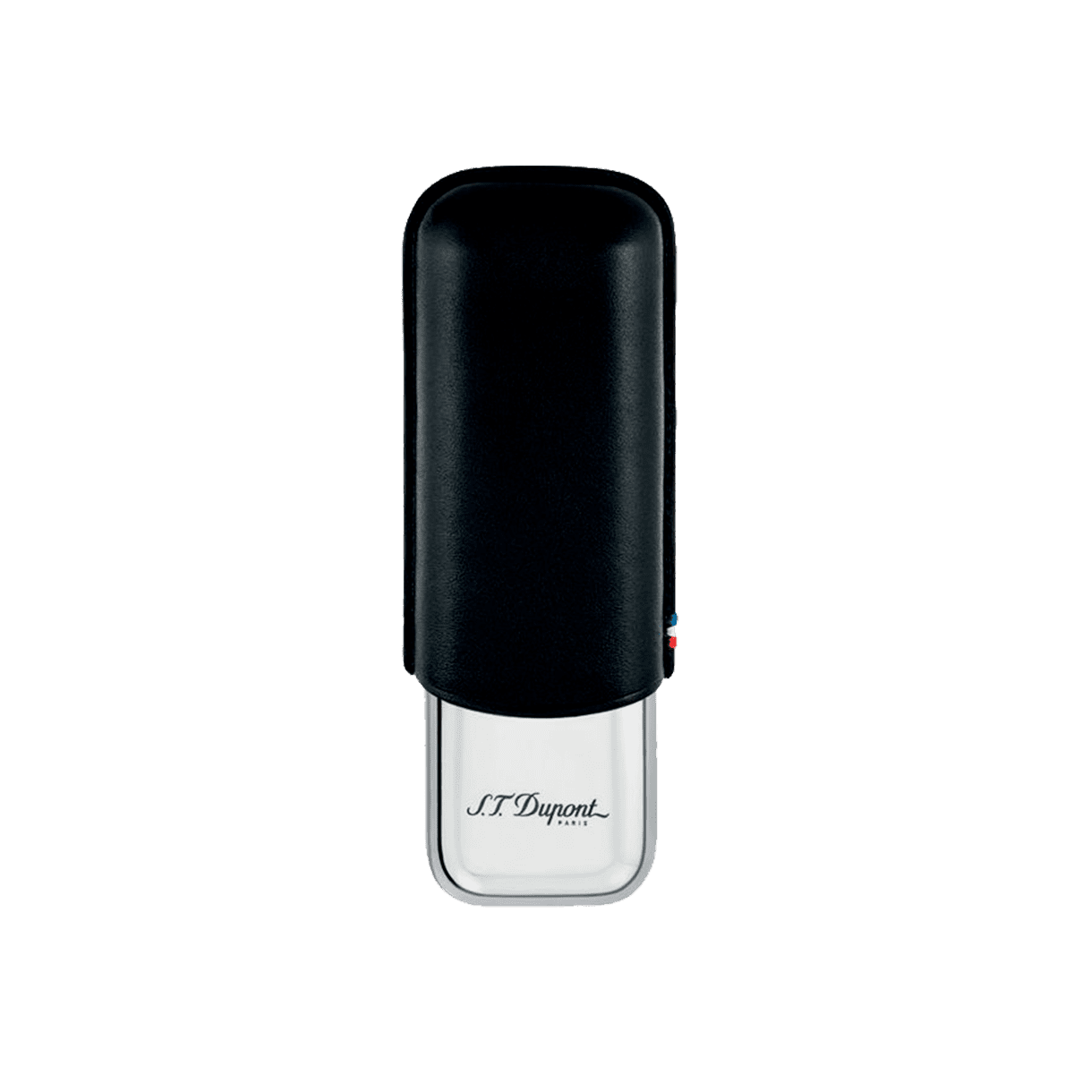Футляр для сигар Line D 183010 Цвет Чёрный Гладкая кожа, корпус из стали | S.T. Dupont