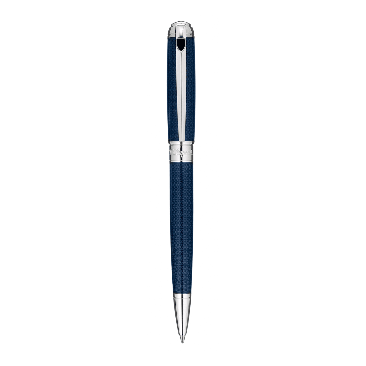 Шариковая ручка Fire Head Line D 415104M Цвет Синий Отделка натуральным лаком и палладием | S.T. Dupont