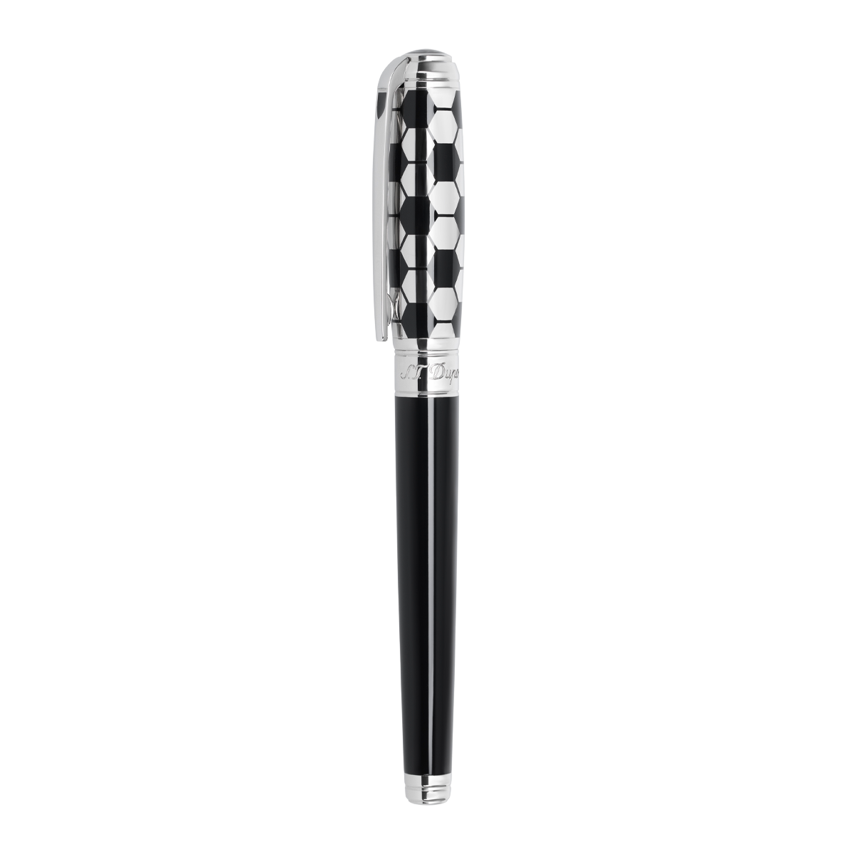 Ручка-роллер Sport 412188R Цвет Чёрный Отделка натуральным лаком и палладием | S.T. Dupont