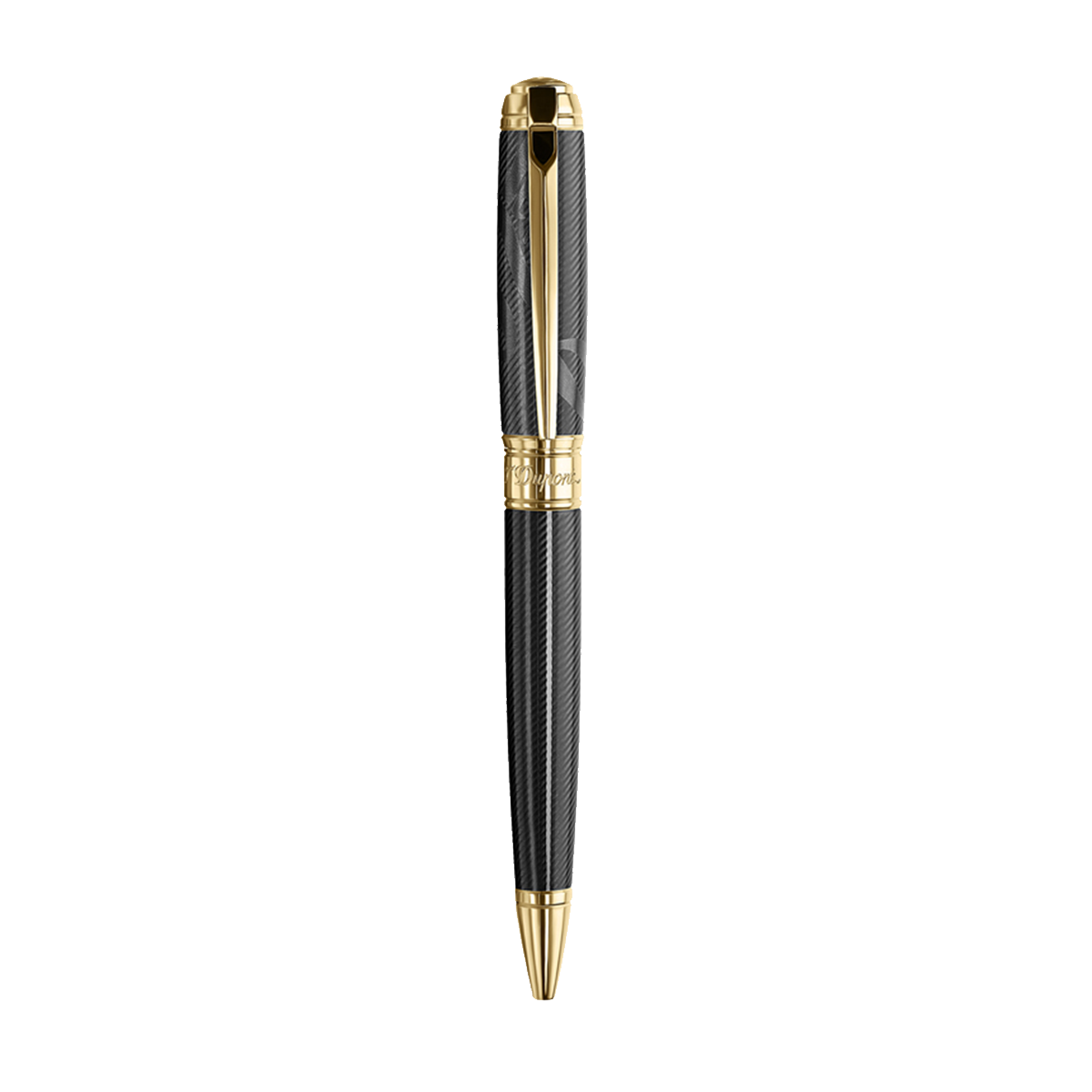 Шариковая ручка Prestige James Bond 415048 Цвет Чёрный Отделка натуральным лаком и позолотой | S.T. Dupont