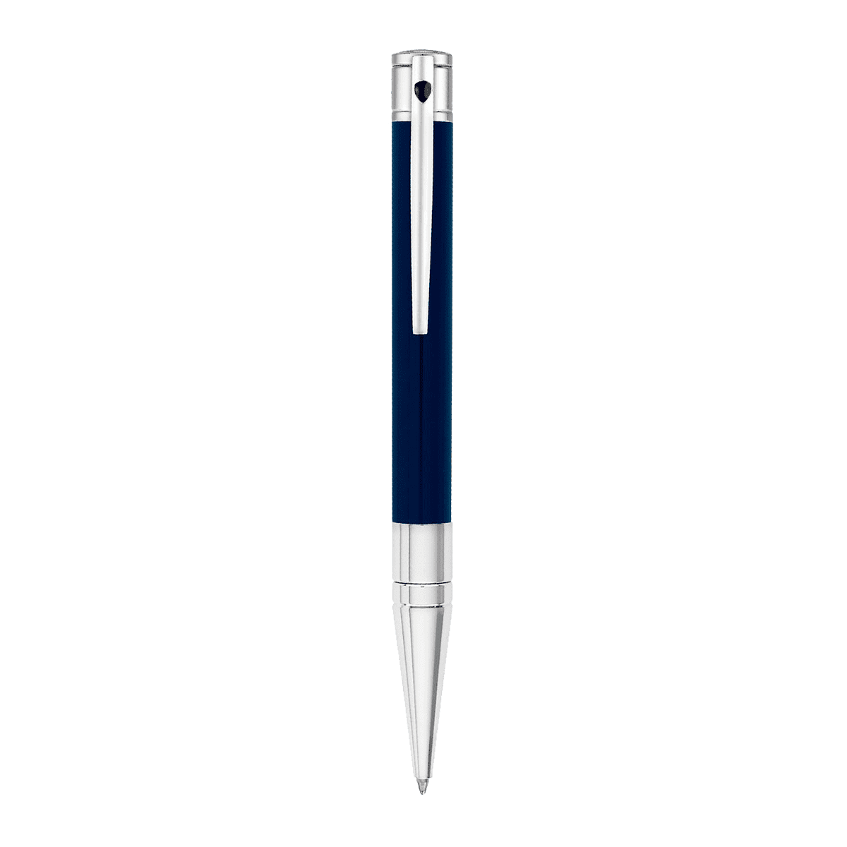 Шариковая ручка D-Initial 265205 Цвет Синий Отделка натуральным лаком и хромом | S.T. Dupont