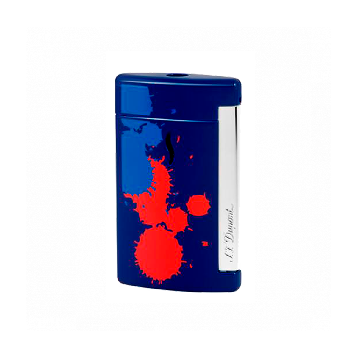 Зажигалка Minijet New Minijet 10518 Цвет Синий Отделка натуральным лаком и хромом | S.T. Dupont