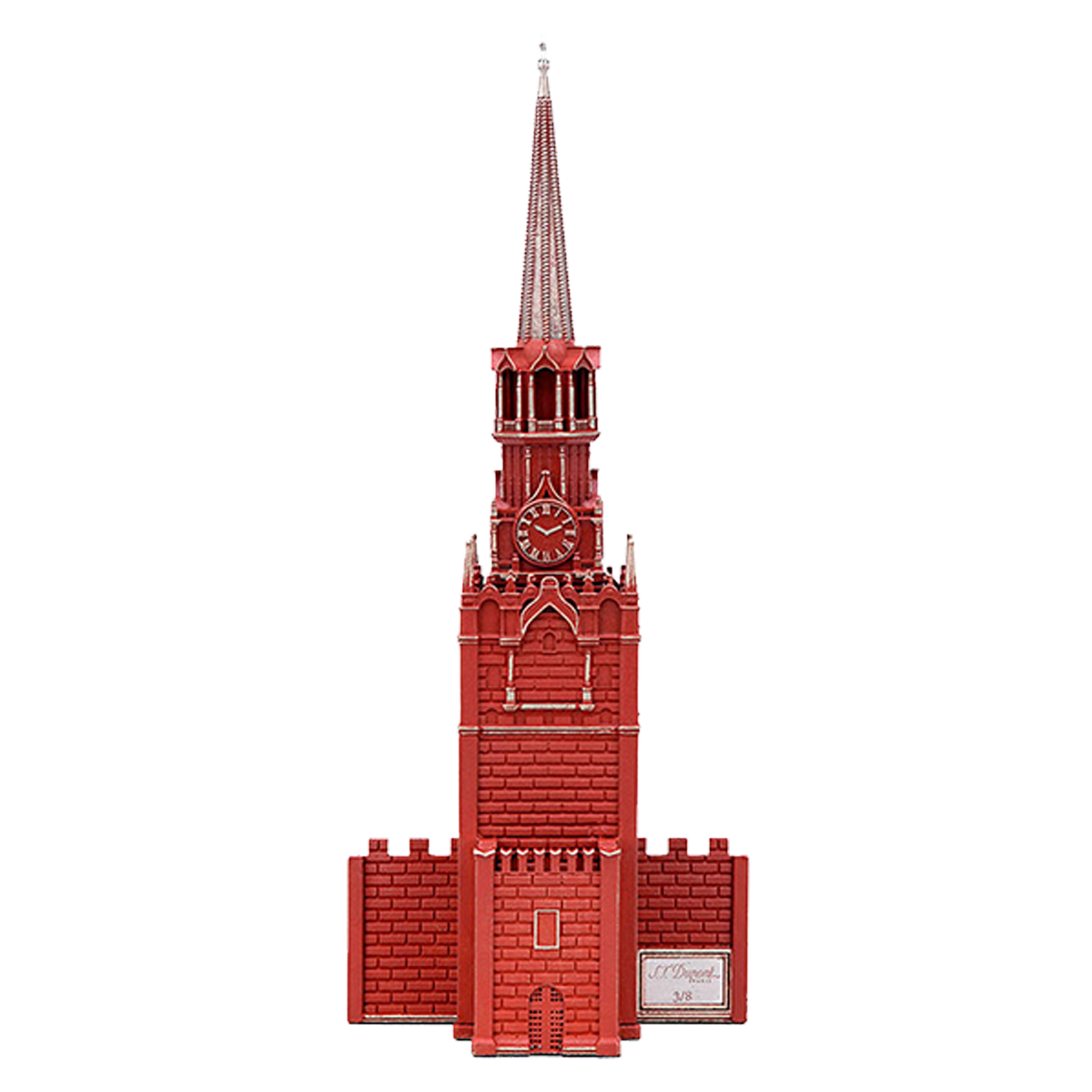 Перьевая ручка Spasskaya Architecture 241811 Цвет Красный Патинированная бронза, натуральный лак, рубин в звезде | S.T. Dupont