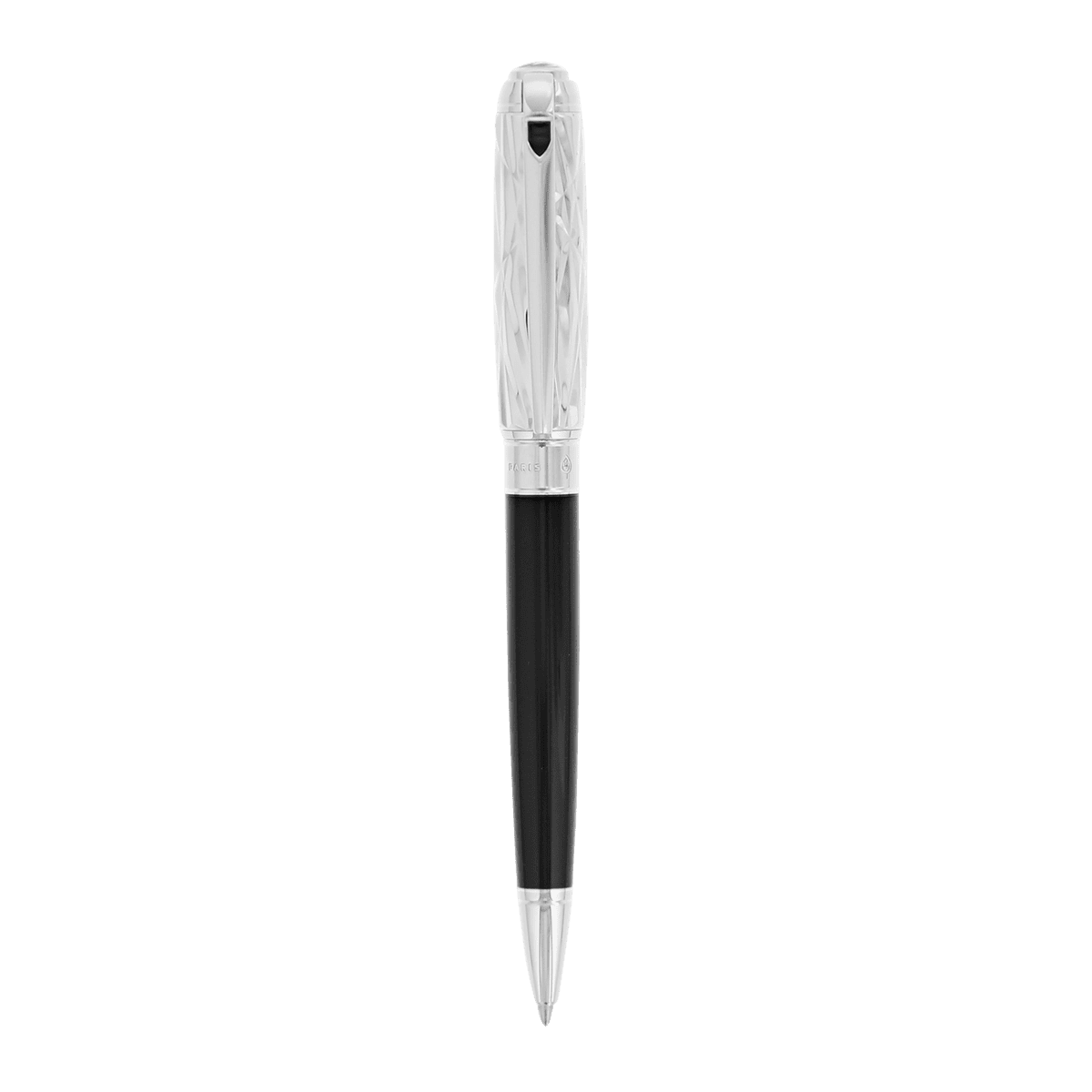 Ручка шариковая Crazy Diamonds Line D 415113M Цвет Чёрный Отделка натуральным лаком и палладием | S.T. Dupont