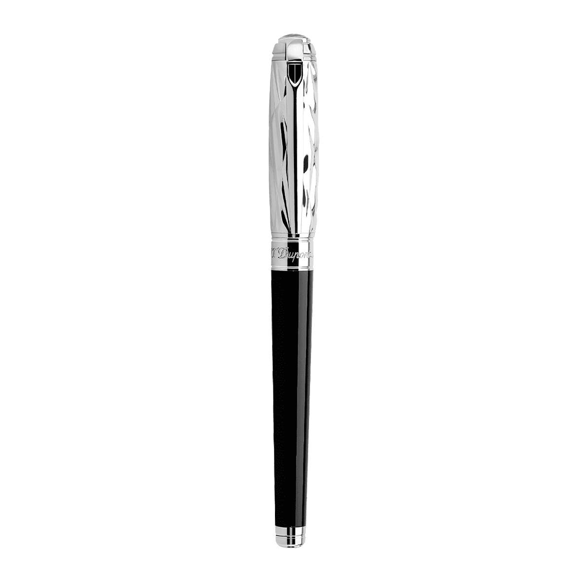 Перьевая ручка Crazy Diamonds Line D 410113M Цвет Чёрный Отделка натуральным лаком и палладием | S.T. Dupont