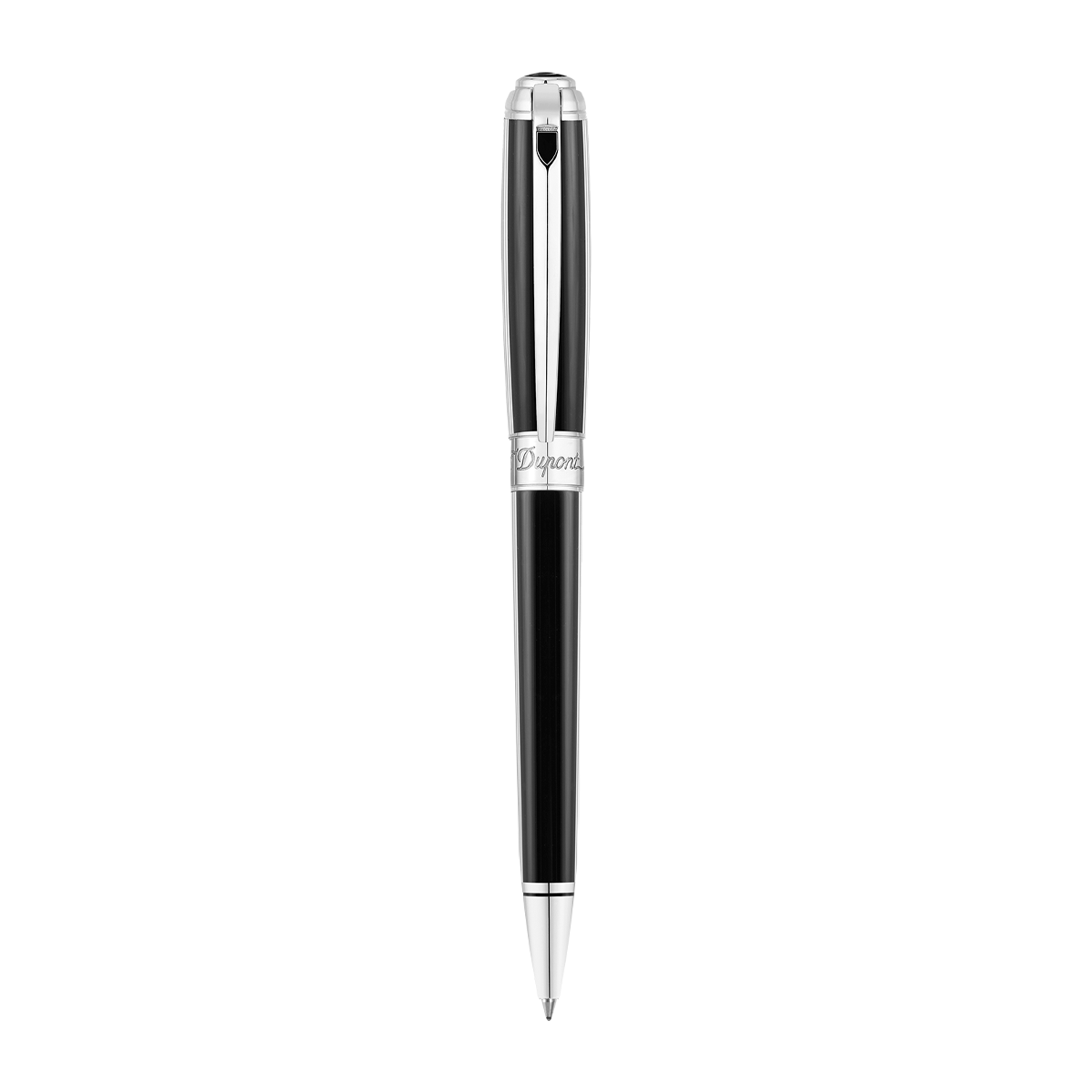 Шариковая ручка Windsor Line D 415110M Цвет Чёрный Отделка палладием и чёрным натуральным лаком | S.T. Dupont