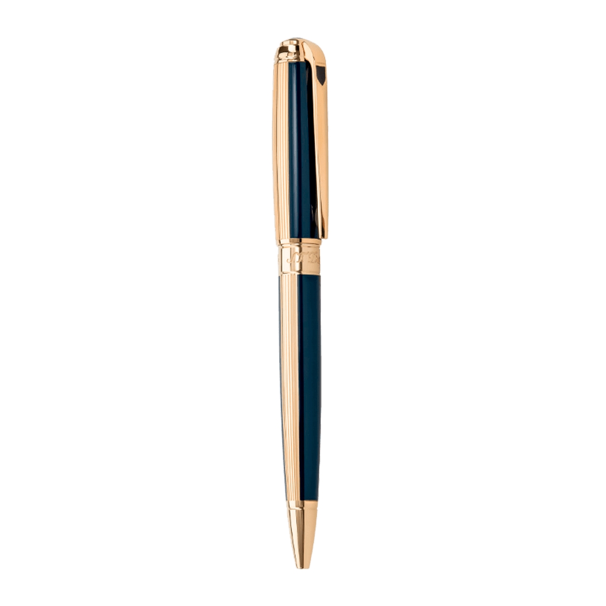 Шариковая ручка Windsor Line D 415111M Цвет Синий Отделка натуральным лаком и позолотой | S.T. Dupont