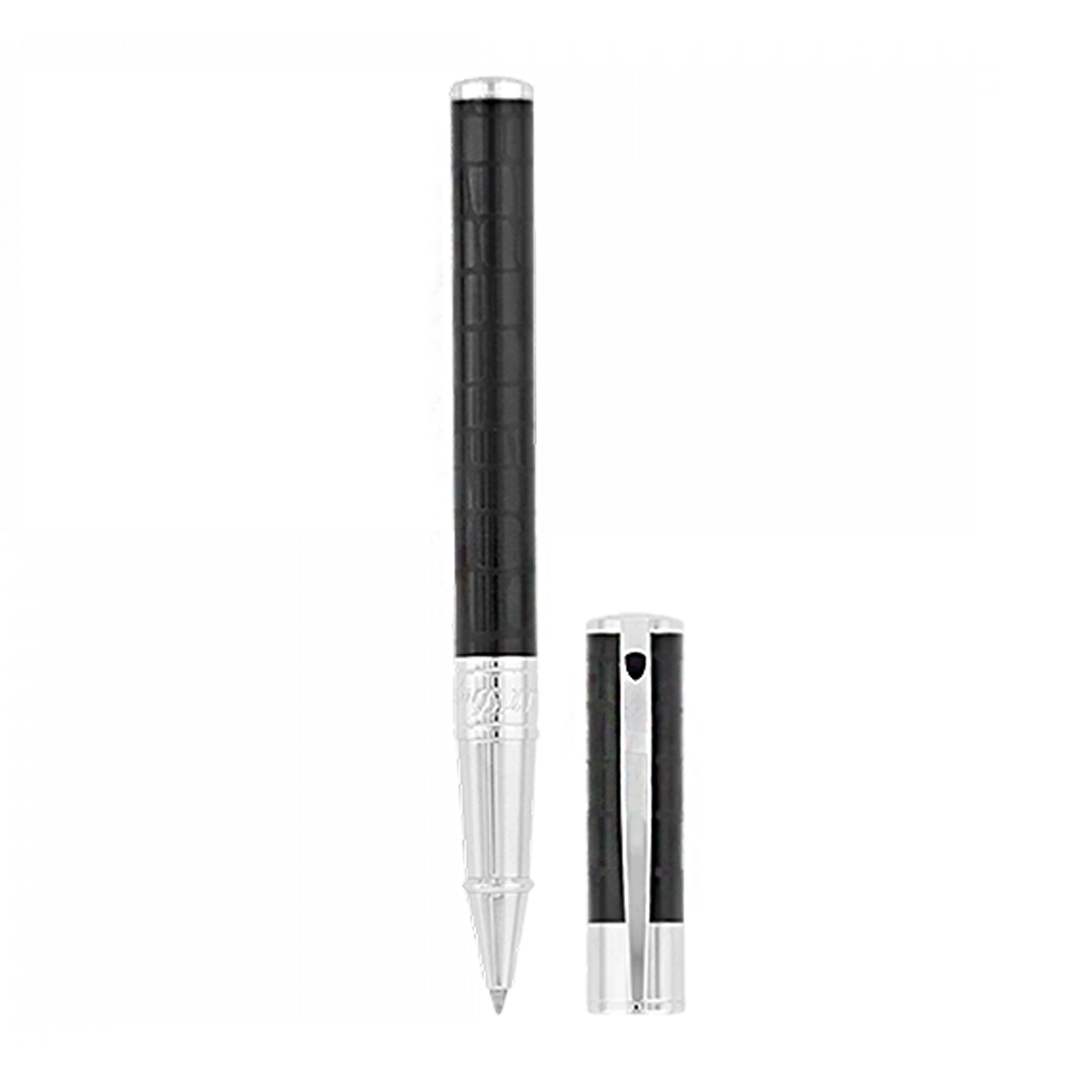 Ручка-роллер Croco Dandy D-Initial 262214 Цвет Многоцветный Отделка натуральным лаком и хромом | S.T. Dupont