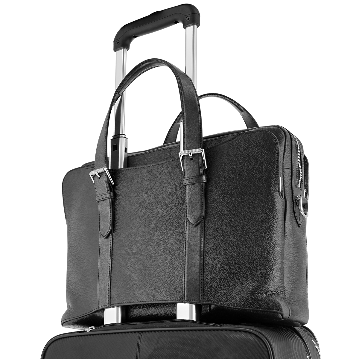Сумка для документов ноутбука Line D Soft Diamond 181295 Цвет Чёрный Soft Diamond Grained (мягкая зернистая кожа), одно отделение | S.T. Dupont