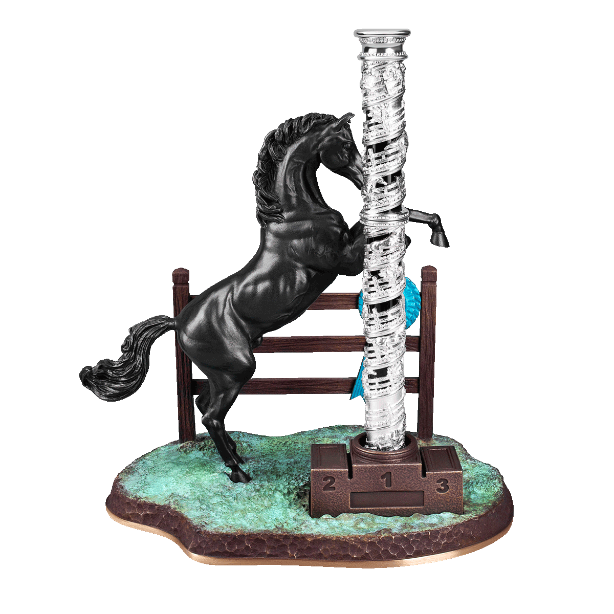 Ручка-роллер Horse Haute Creation 242356PAL Цвет Многоцветный Отделка палладием и чёрным натуральным лаком | S.T. Dupont