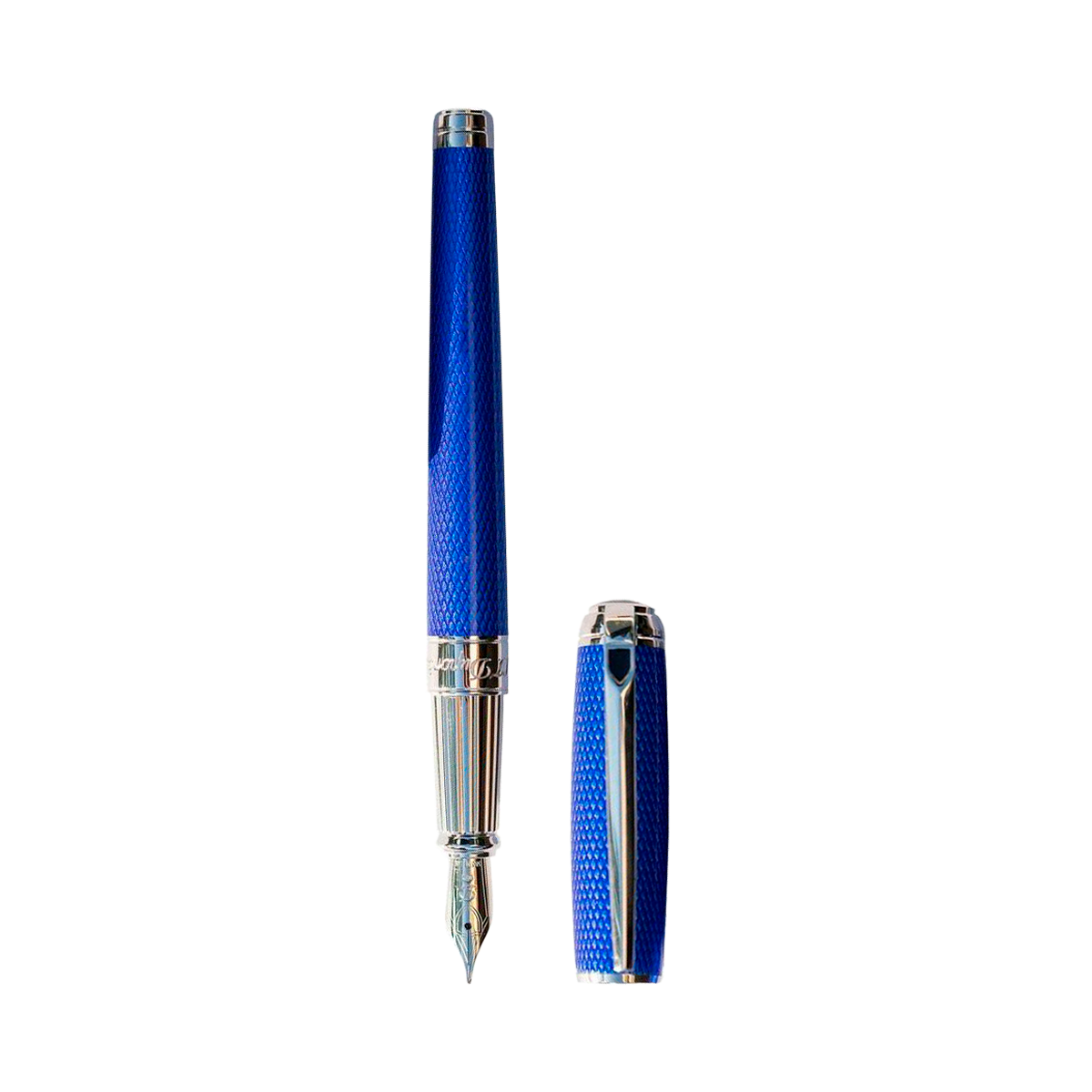 Перьевая ручка Line D 410110L Цвет Синий Отделка палладием и лаком | S.T. Dupont