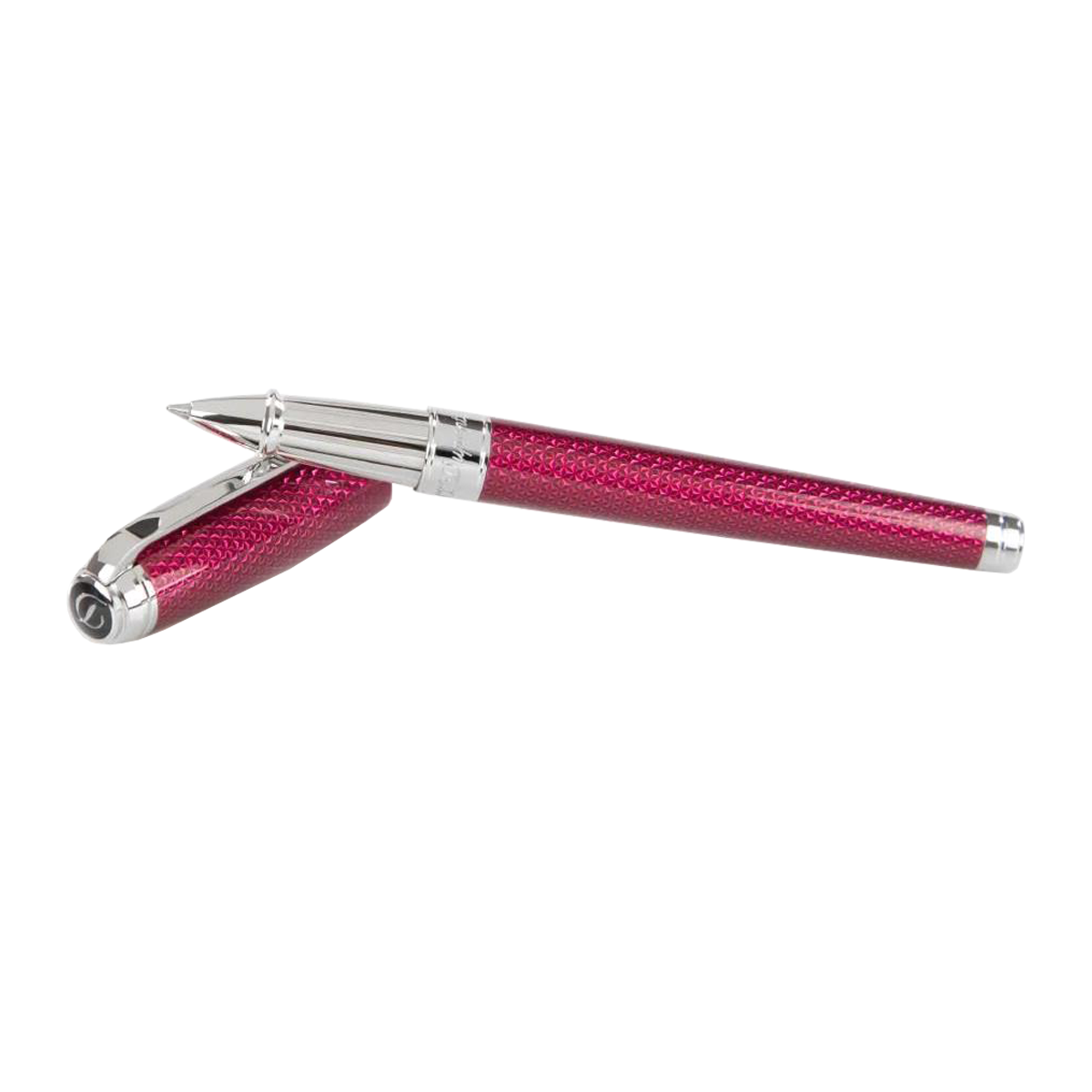 Ручка-роллер Line D 412112L Цвет Розовый Отделка палладием и натуральным лаком | S.T. Dupont