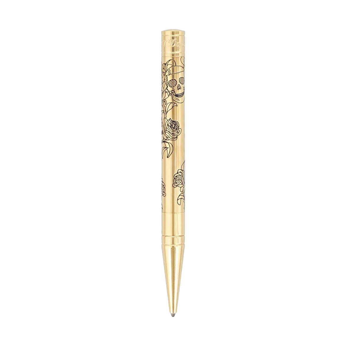 Шариковая ручка D-Initial 265223 Цвет Золотистый Отделка позолотой и лаком | S.T. Dupont