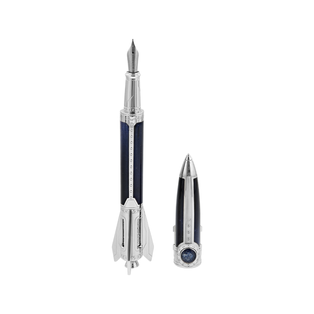 Перьевая ручка Space Odyssey 240768PF Цвет Синий Отделка палладием и натуральным лаком | S.T. Dupont