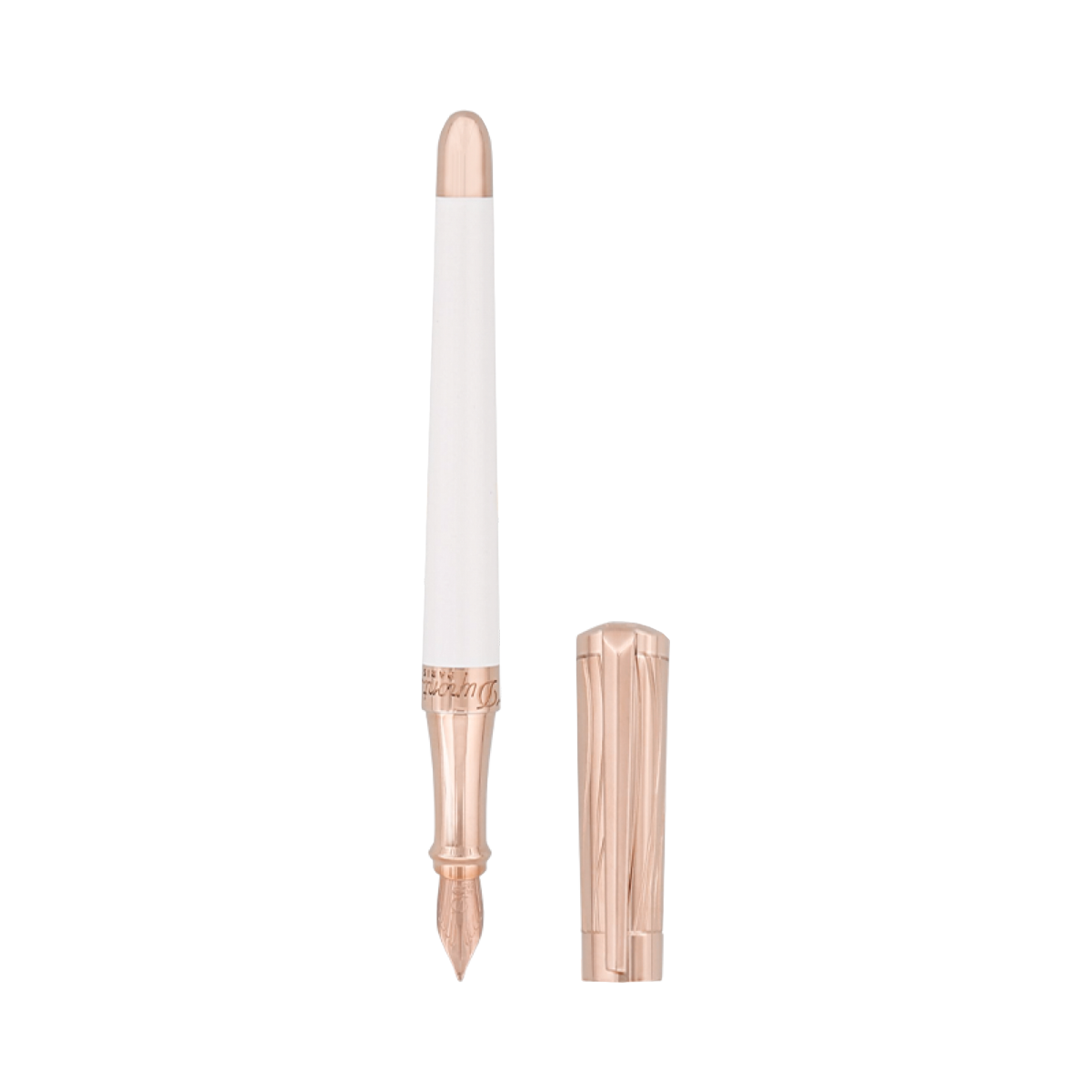 Перьевая ручка Liberte 460398 Цвет Белый Отделка позолотой и натуральным лаком | S.T. Dupont