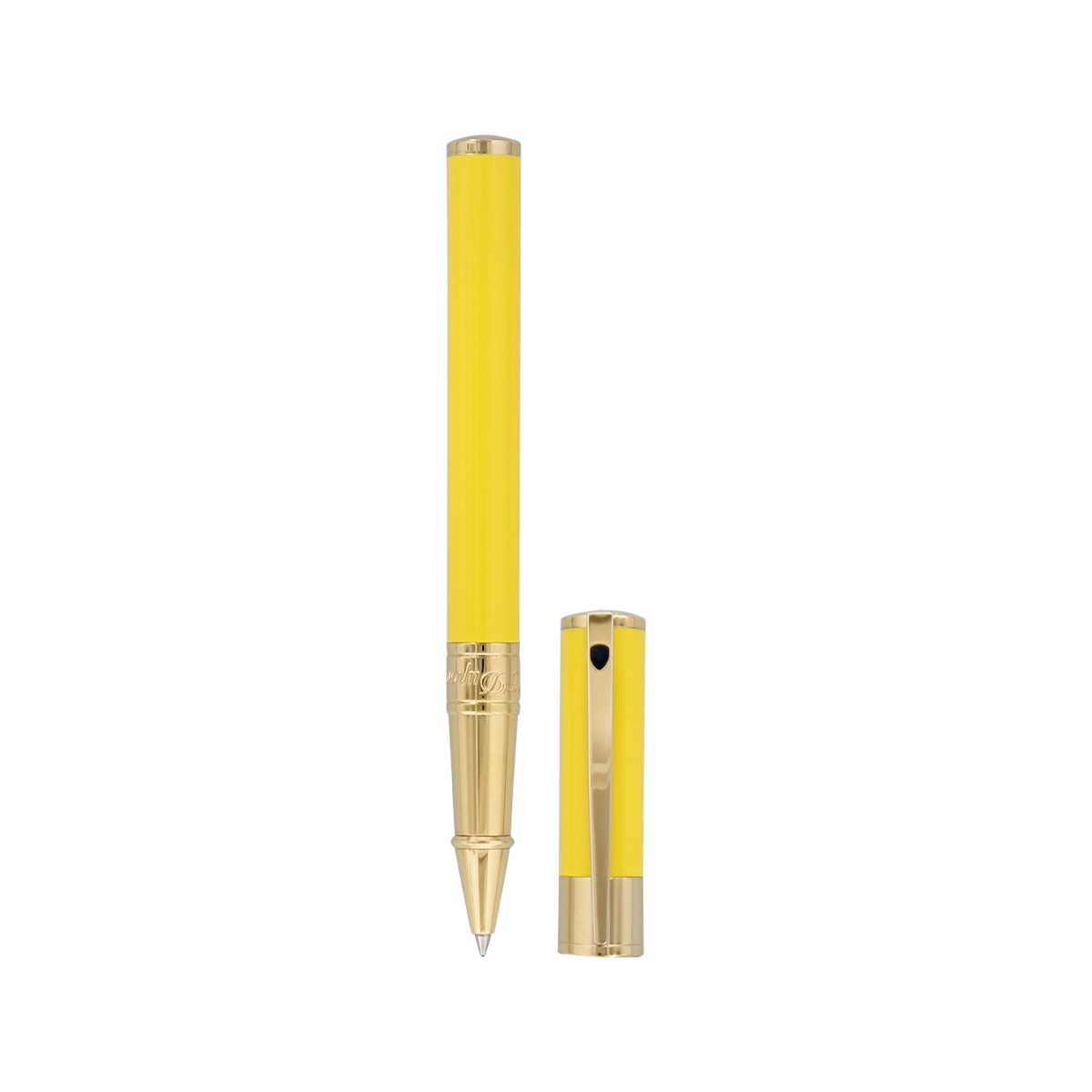 Ручка-роллер D-Initial 262280 Цвет Жёлтый Отделка лаком и позолотой | S.T. Dupont