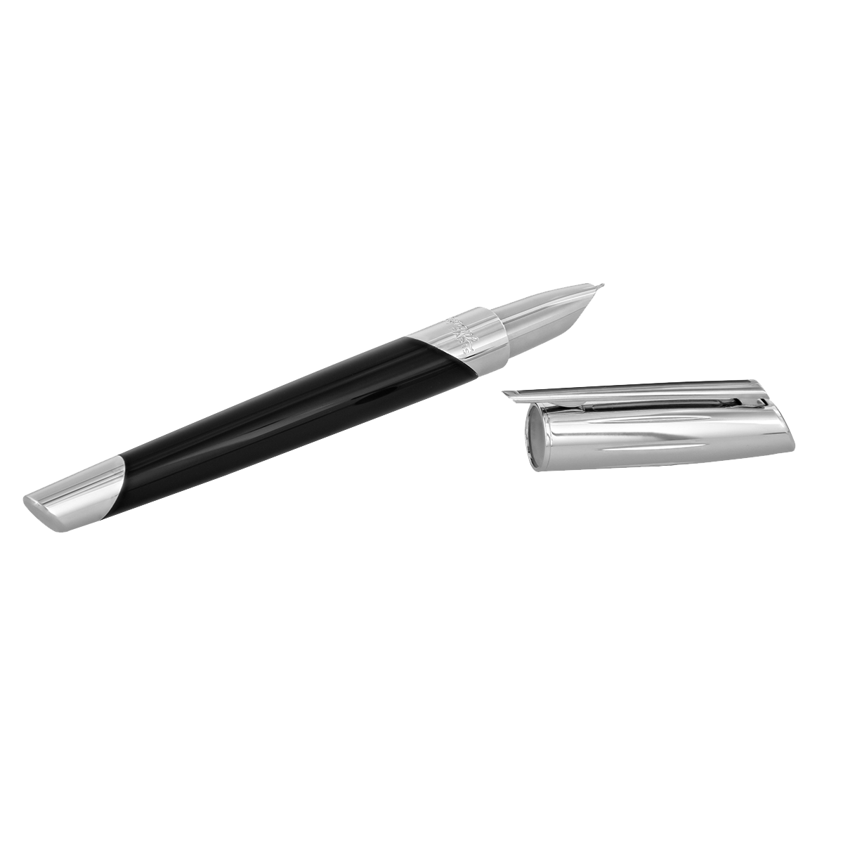 Перьевая ручка Defi Millenium 400706 Цвет Чёрный Отделка хромом и лаком | S.T. Dupont